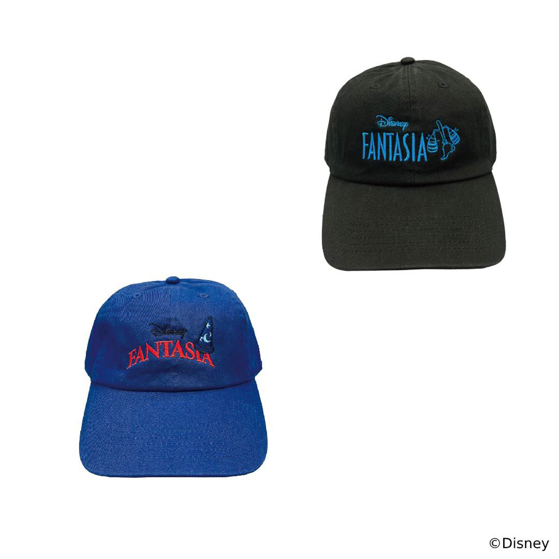 ファンタジア/魔法使いの弟子 キャップ（各4801円）