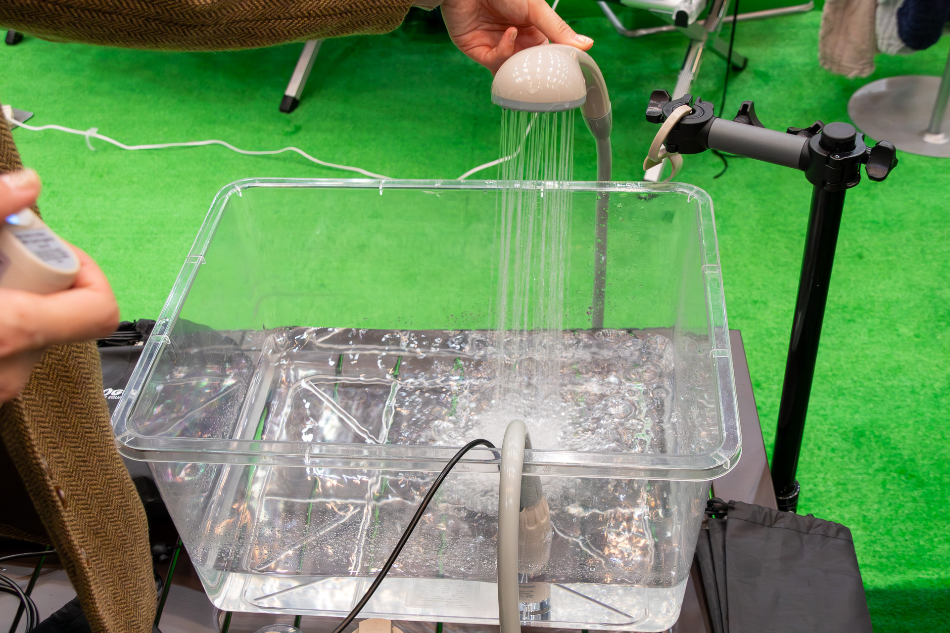 10分間で49Lほど射水でき、想像以上にパワフル