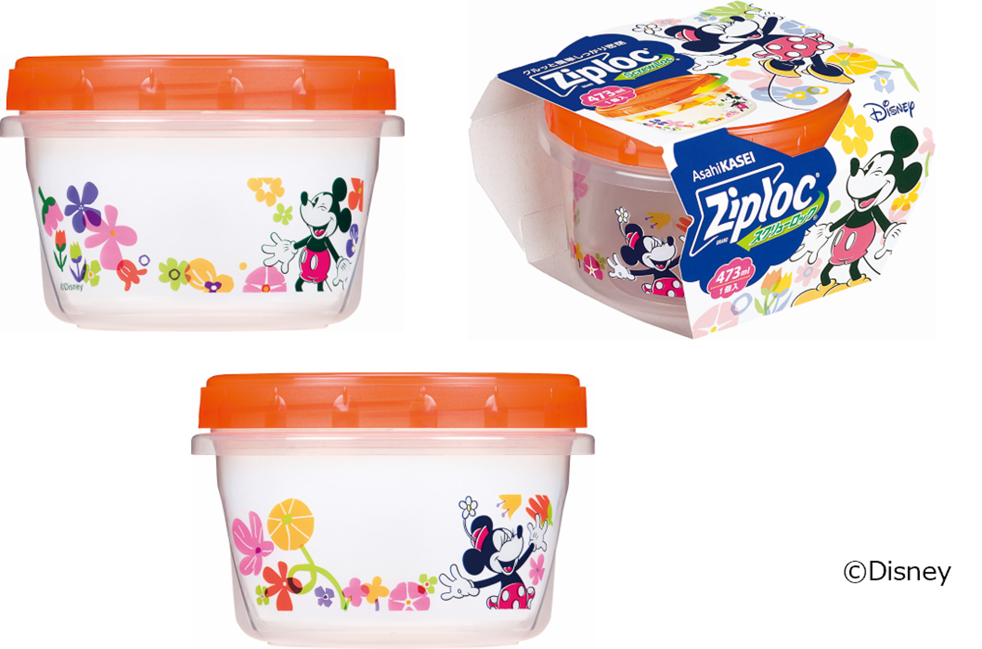 「ジップロック スクリューロック 473ml 1個入 ＜Disney＞」