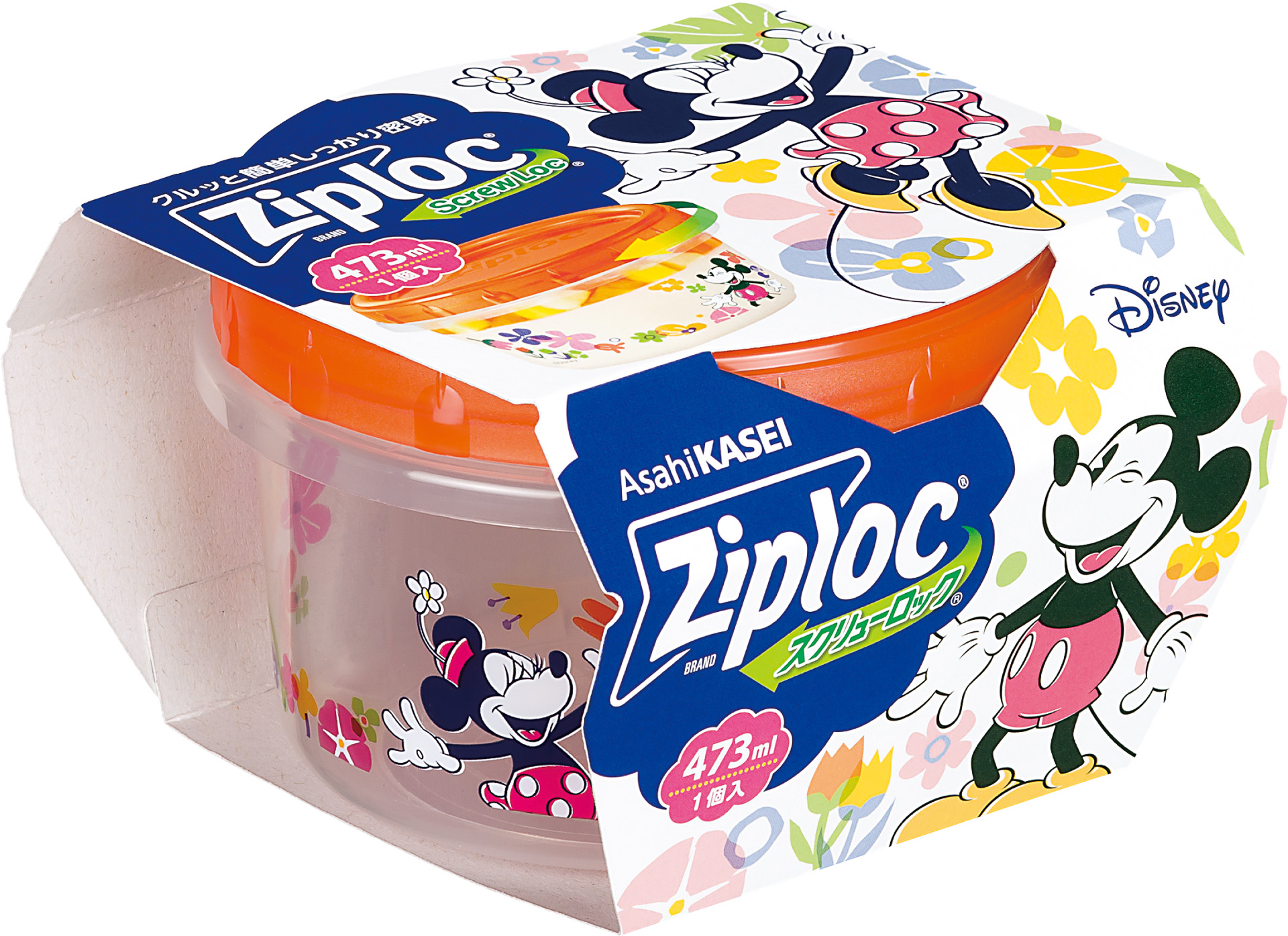 「ジップロック スクリューロック 473ml 1個入 ＜Disney＞」