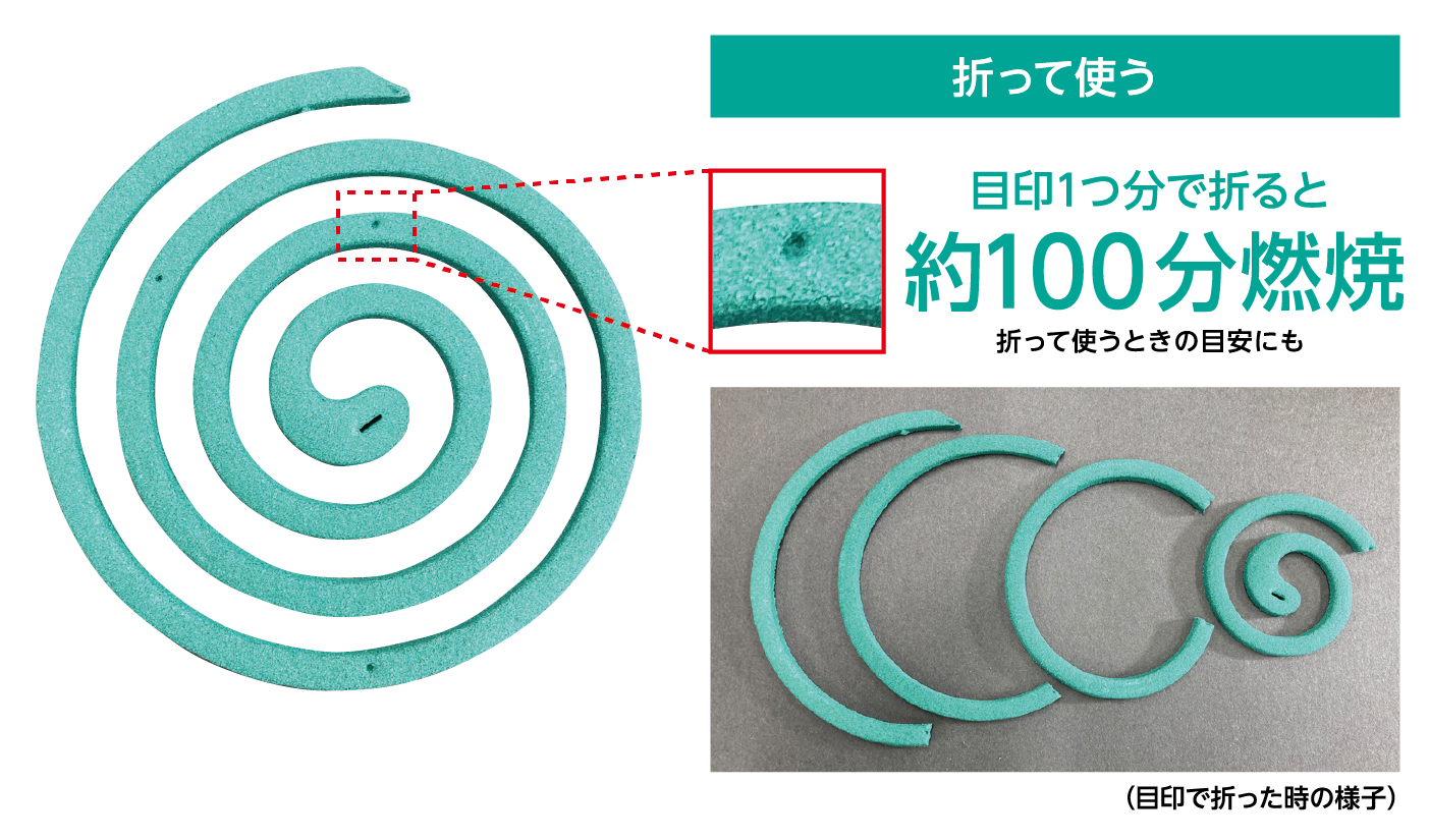 折って使う際に便利な目印を採用