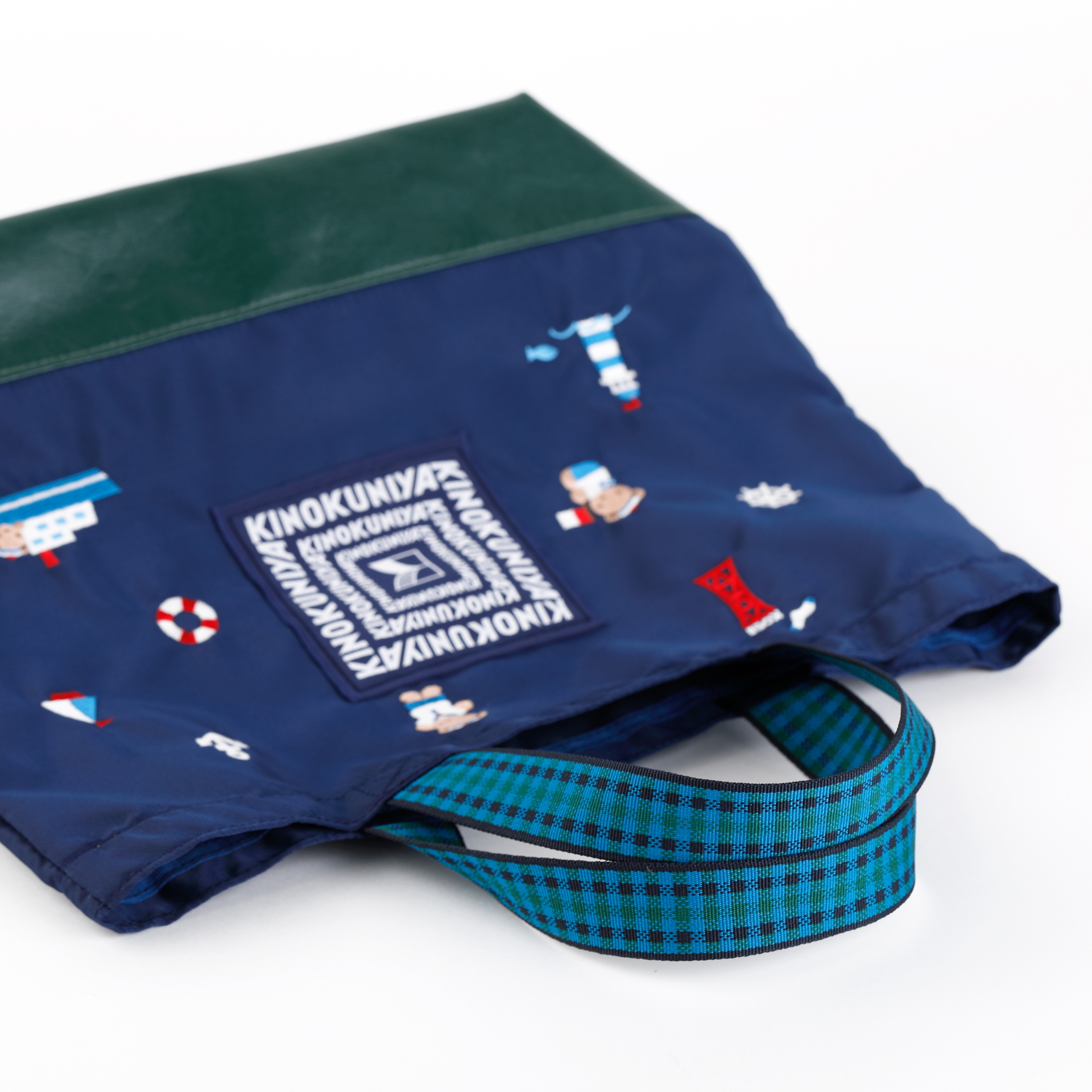 チェック柄の持ち手