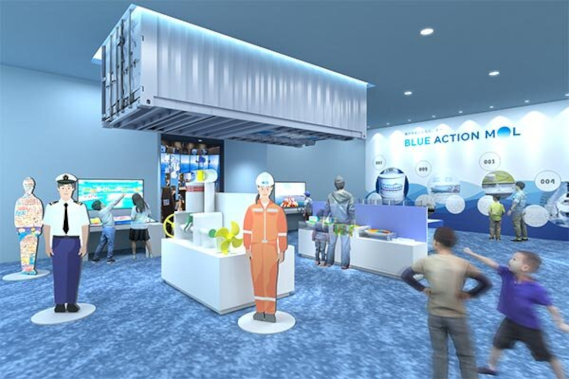 仕事を知る展示コーナー