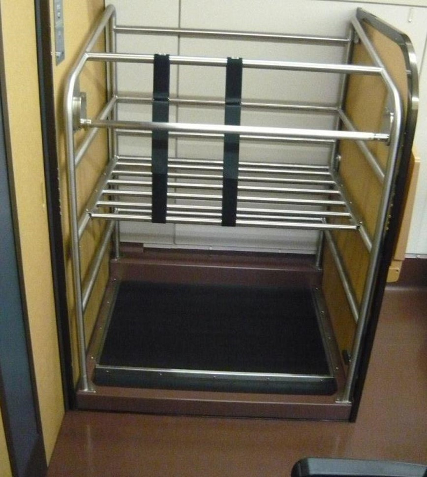 大型荷物置き場の拡幅