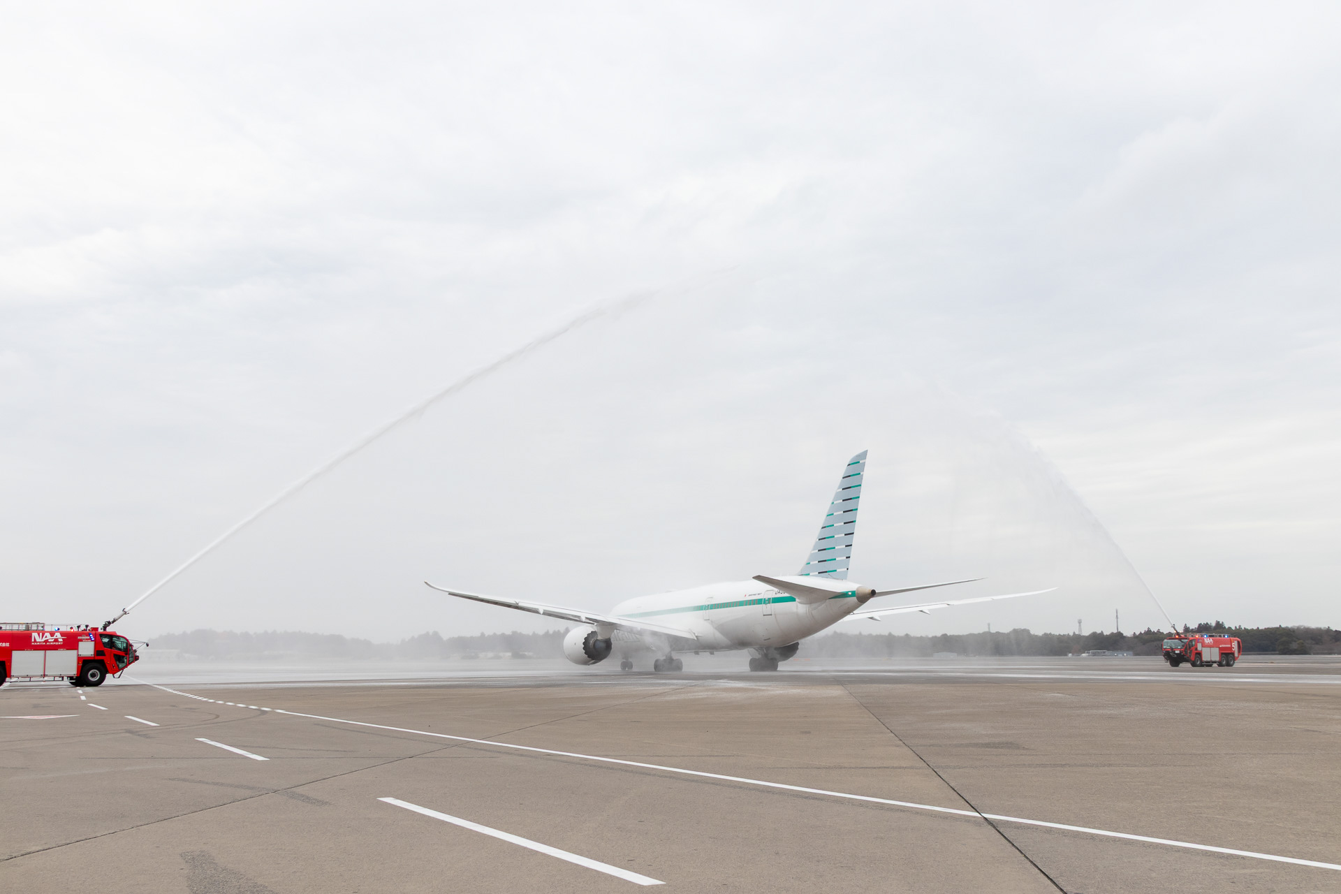 ウォーターキャノンによる祝福