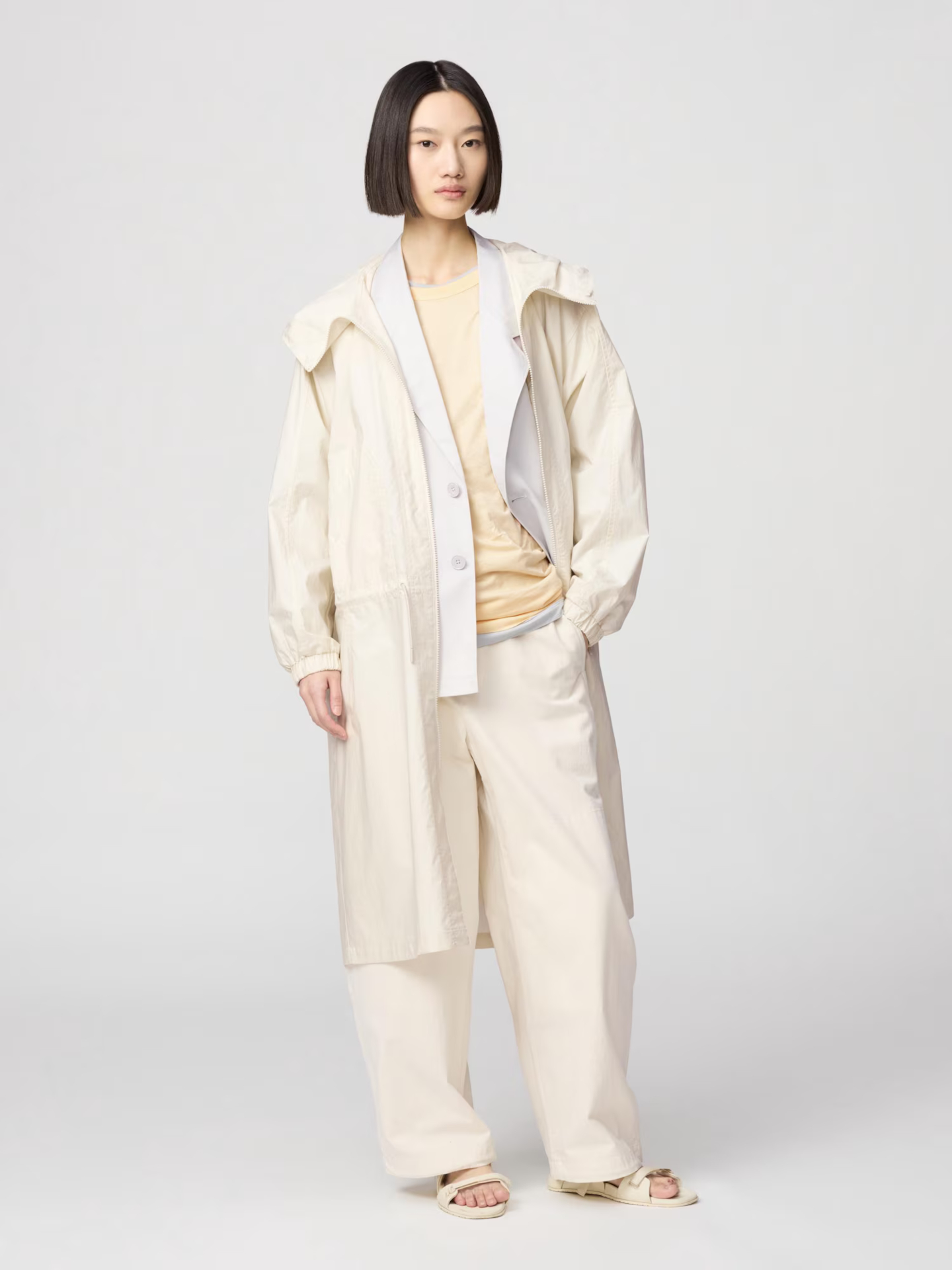 オーバーサイズステンカラーコート（9990円）