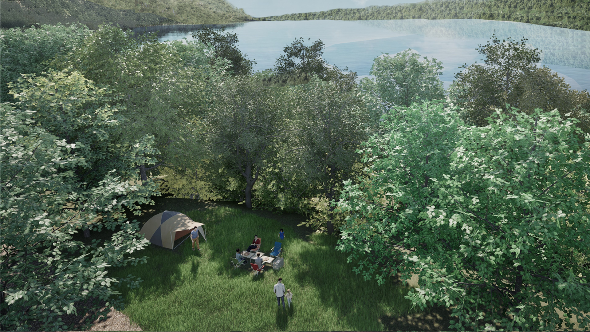 元々の地形を生かした大型の林間フィールドが特徴。初心者でも安心して楽しめるよう、経験値の高いスタッフがサポートする