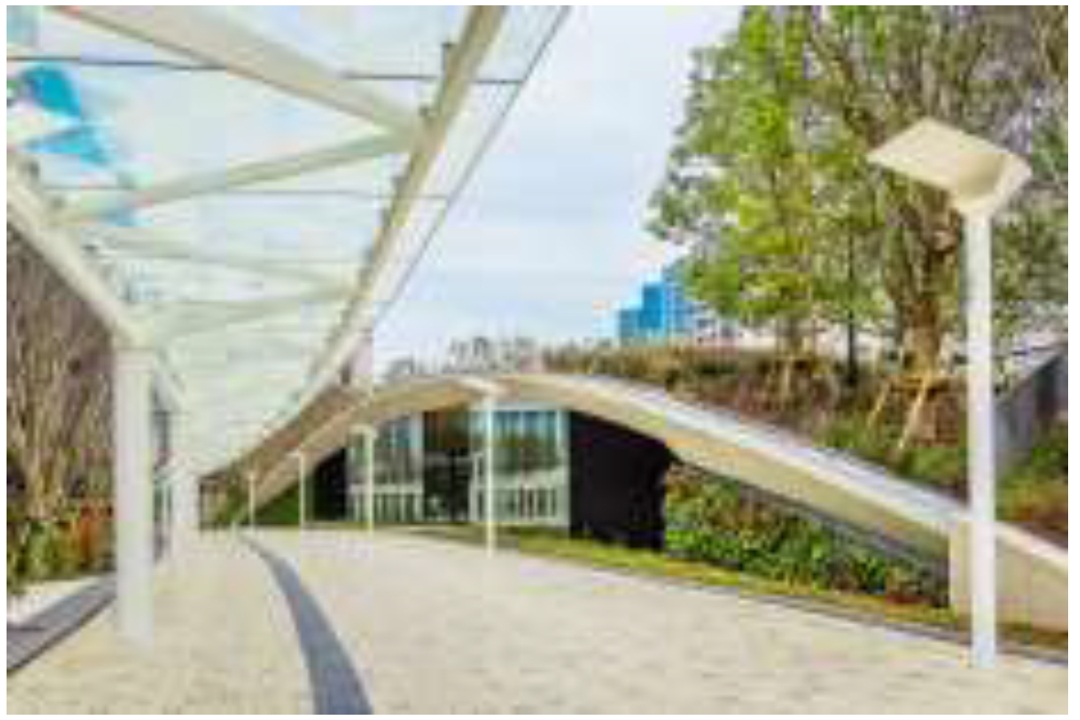 自然と身近に触れ合える「GREEN WALK」