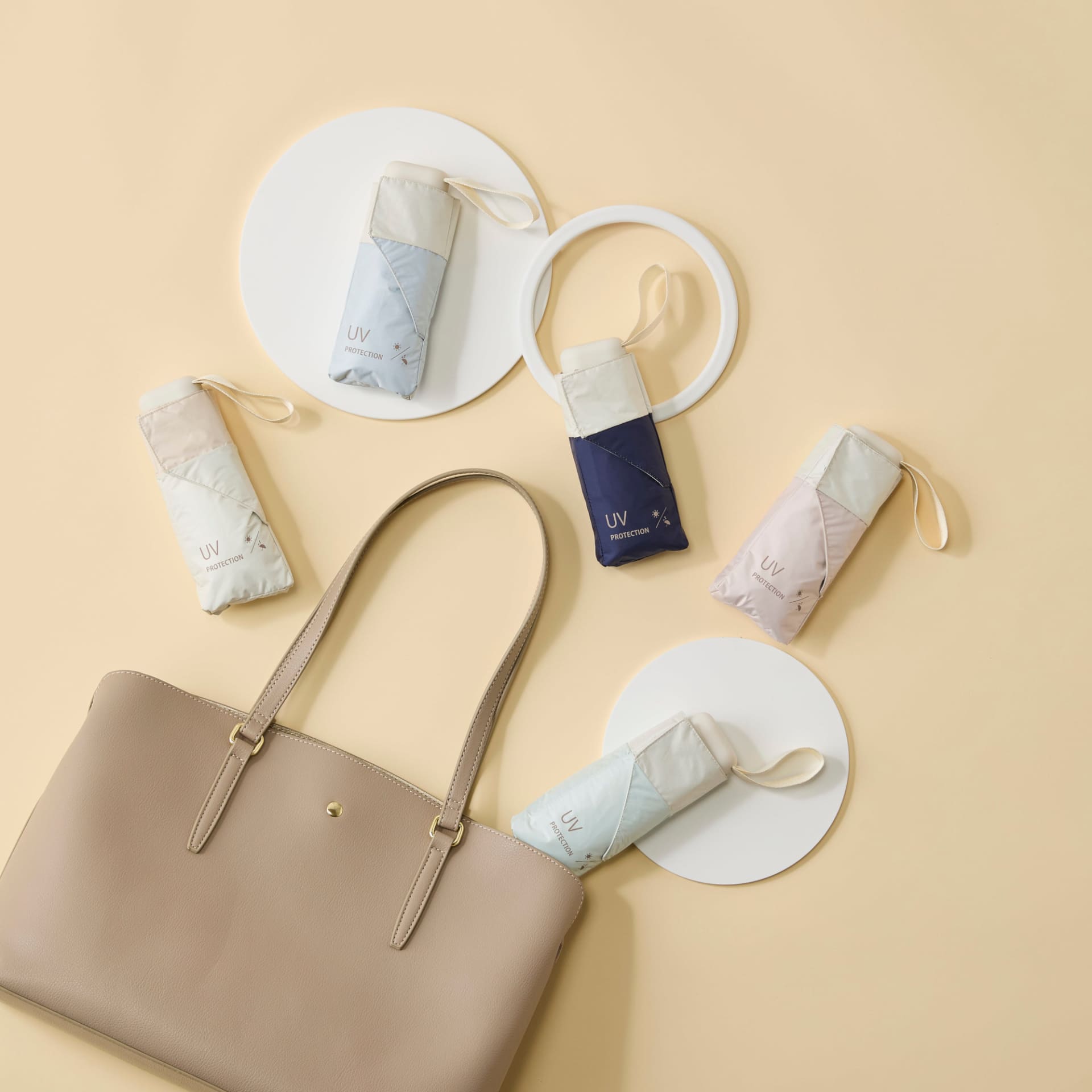 トップバリュ コンパクト 晴雨兼用傘 折りたたみ