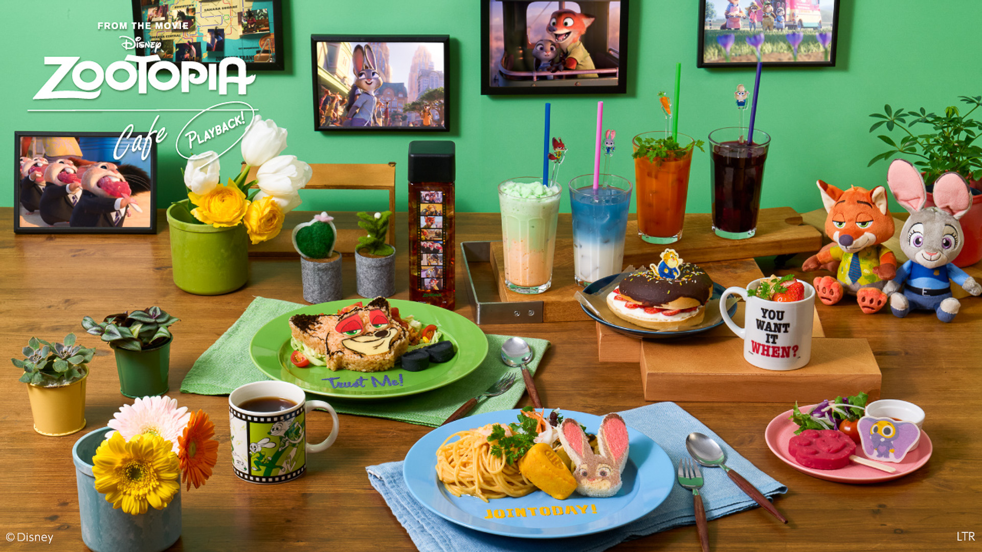 「ズートピア」OH MY CAFEが東京新宿・大阪梅田ほかに限定オープン