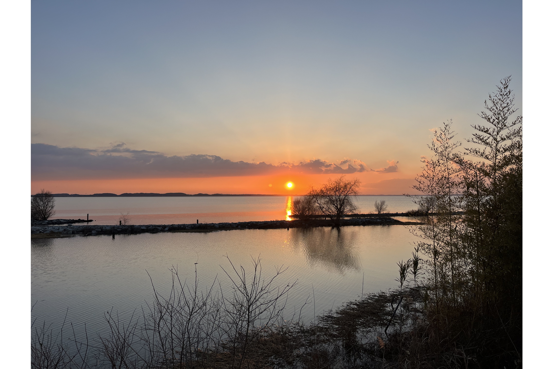 「なめがたRVパーク マルベリー」（茨城県）から望む霞ヶ浦の眺望