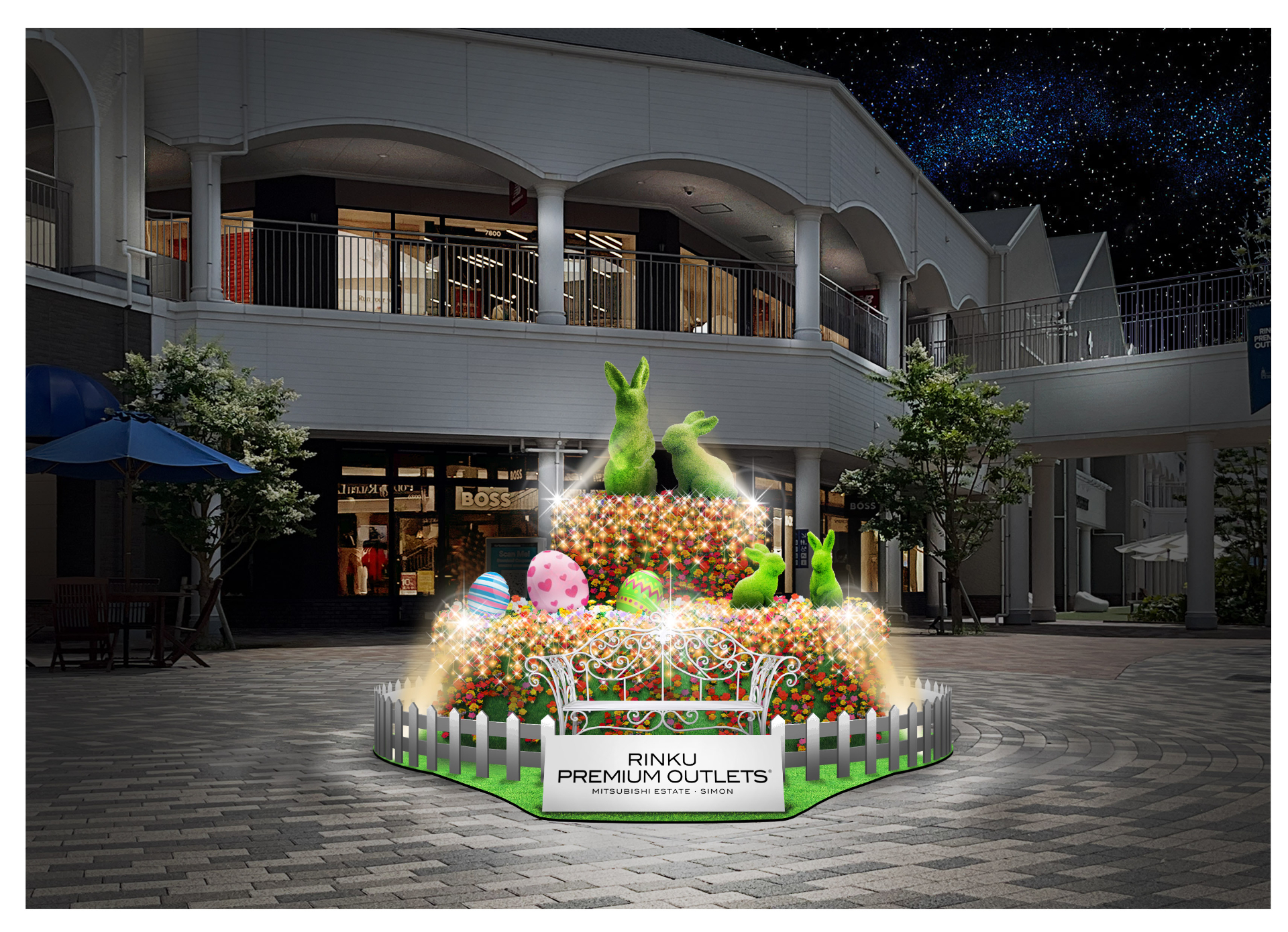 イースター装飾やエッグハントイベントも（りんくう/土岐/神戸三田）