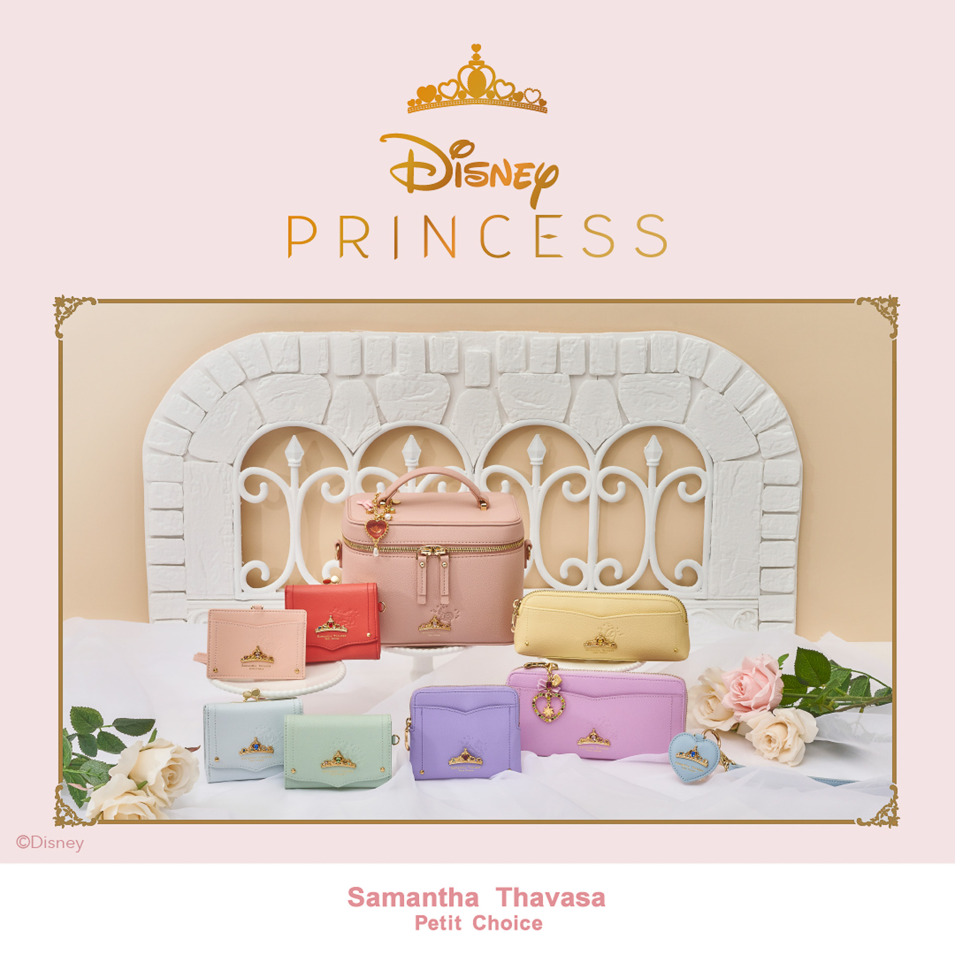 サマンサタバサプチチョイスは「ディズニープリンセス」デザインの財布や定期入れなどを発売した