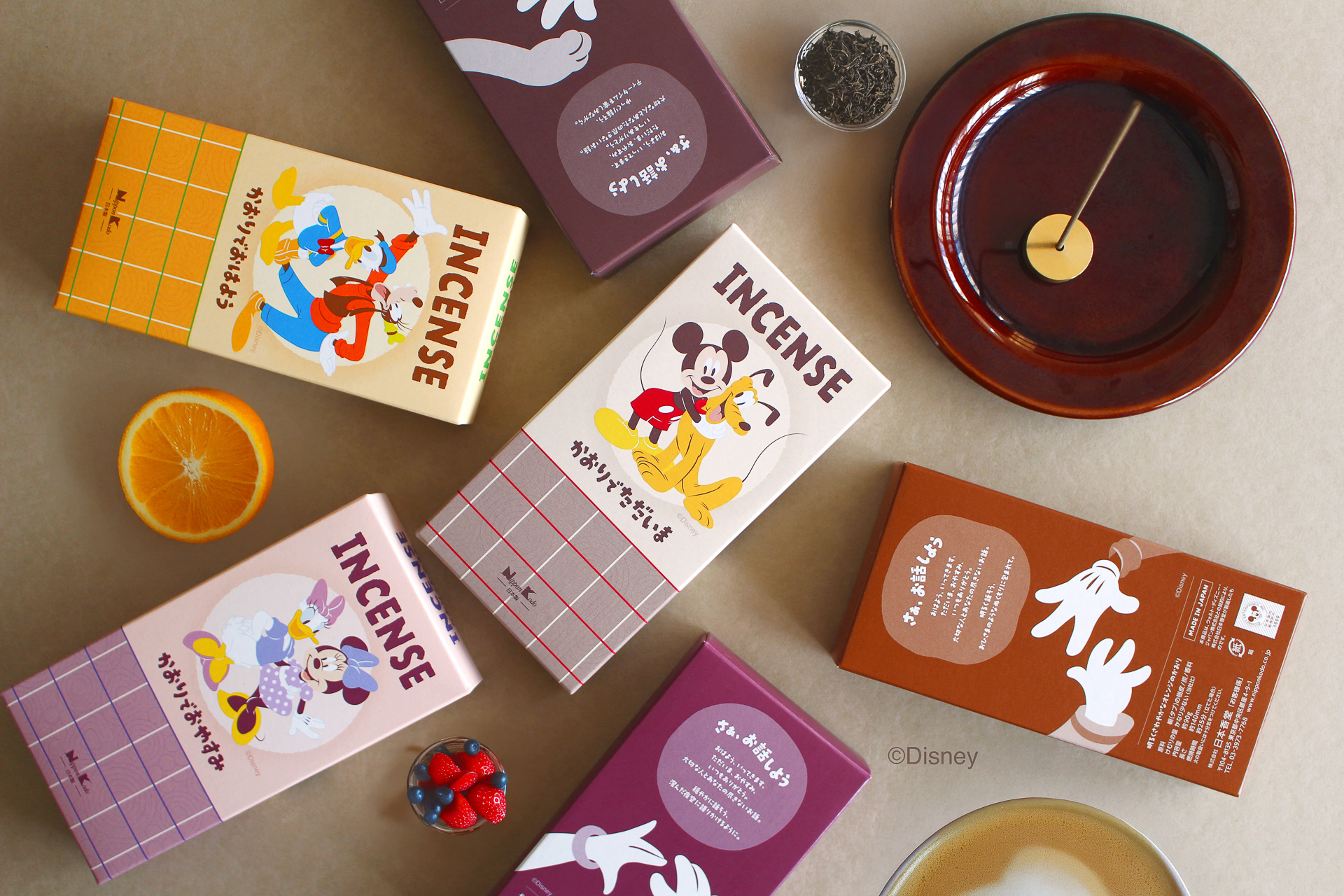 日本香堂から「＜ディズニー＞インセンス シリーズ」が発売