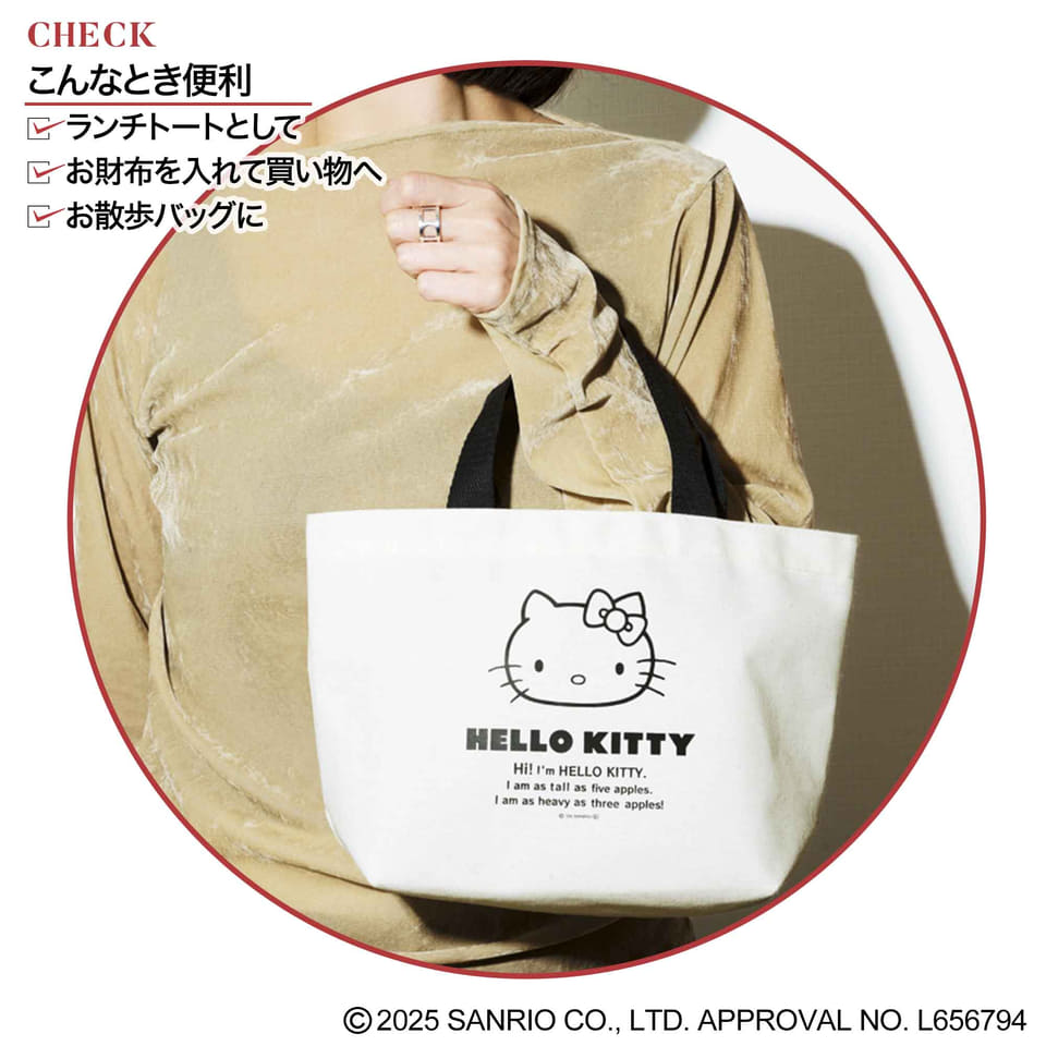 ハローキティ 扇風機 トートバッグ 手鏡 ポーチ SPRiNG1月号は絶対付録買い♡豪華セットで売り切れ不可避…ハロー