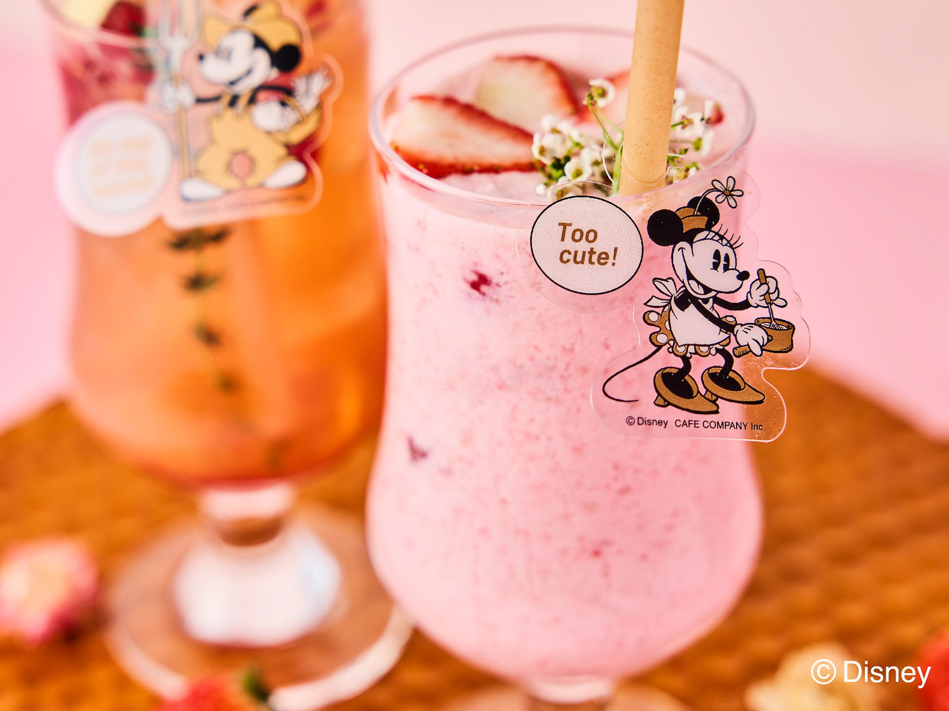「恋する乙女のいちごヨーグルトスムージー＜Minnie＞」（1430円）