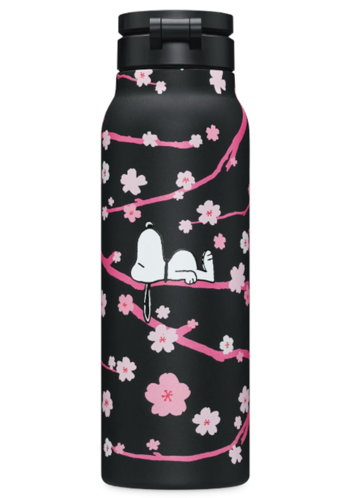 Ringo MagSafe スポーツリッド付きウォーターボトル-スヌーピースペシャルチェリーブロッサムエディション
