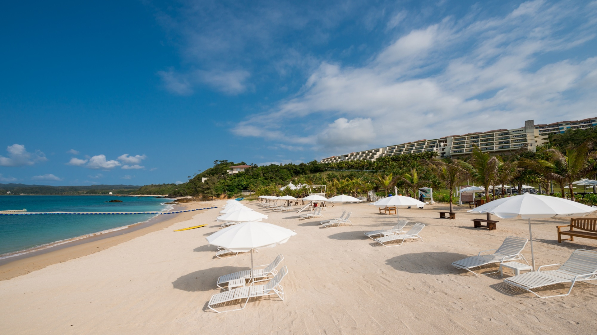 リゾート敷地内にあるカヌチャビーチ