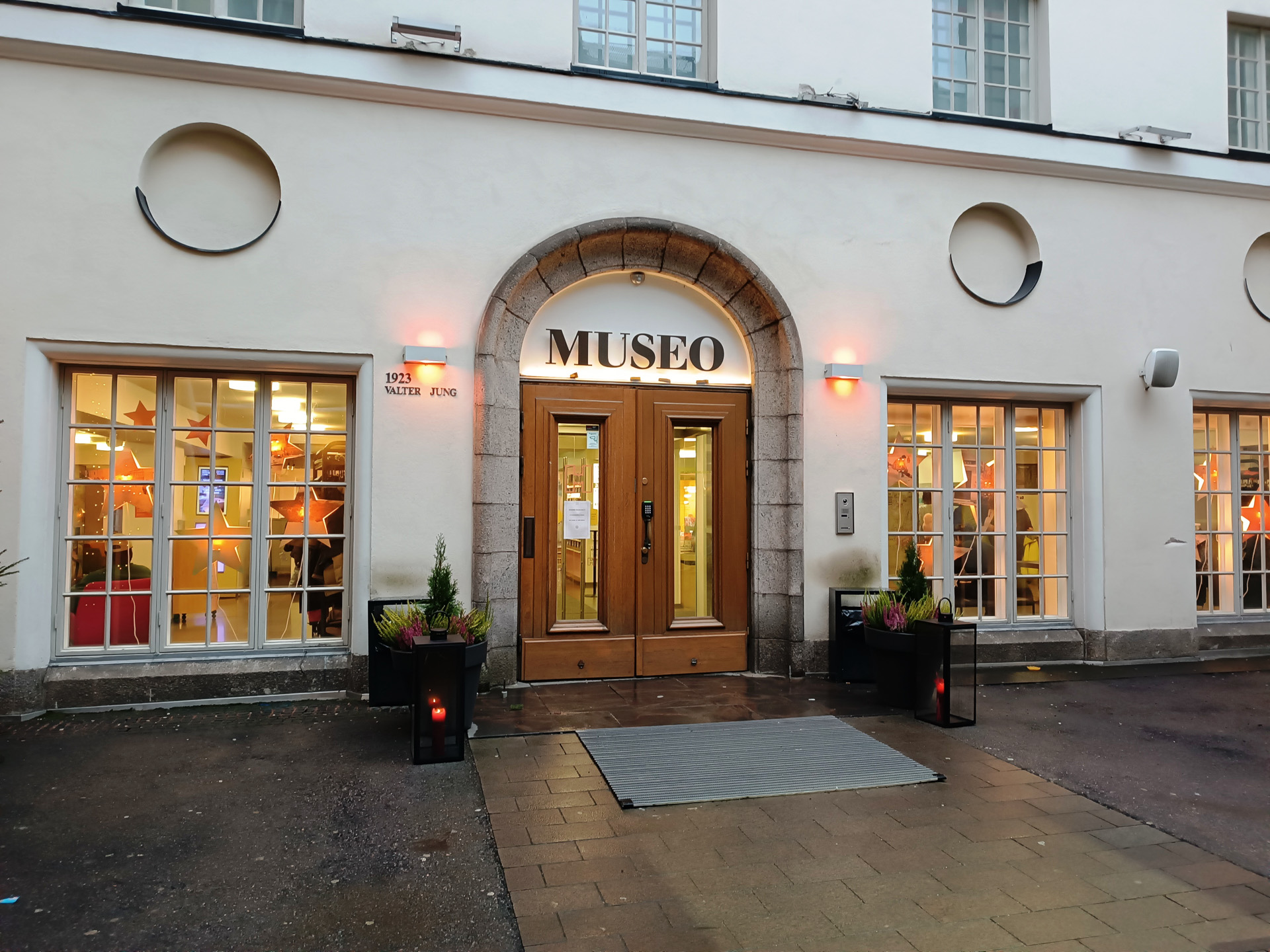 ヘルシンキ市立博物館。休憩所がカラフル