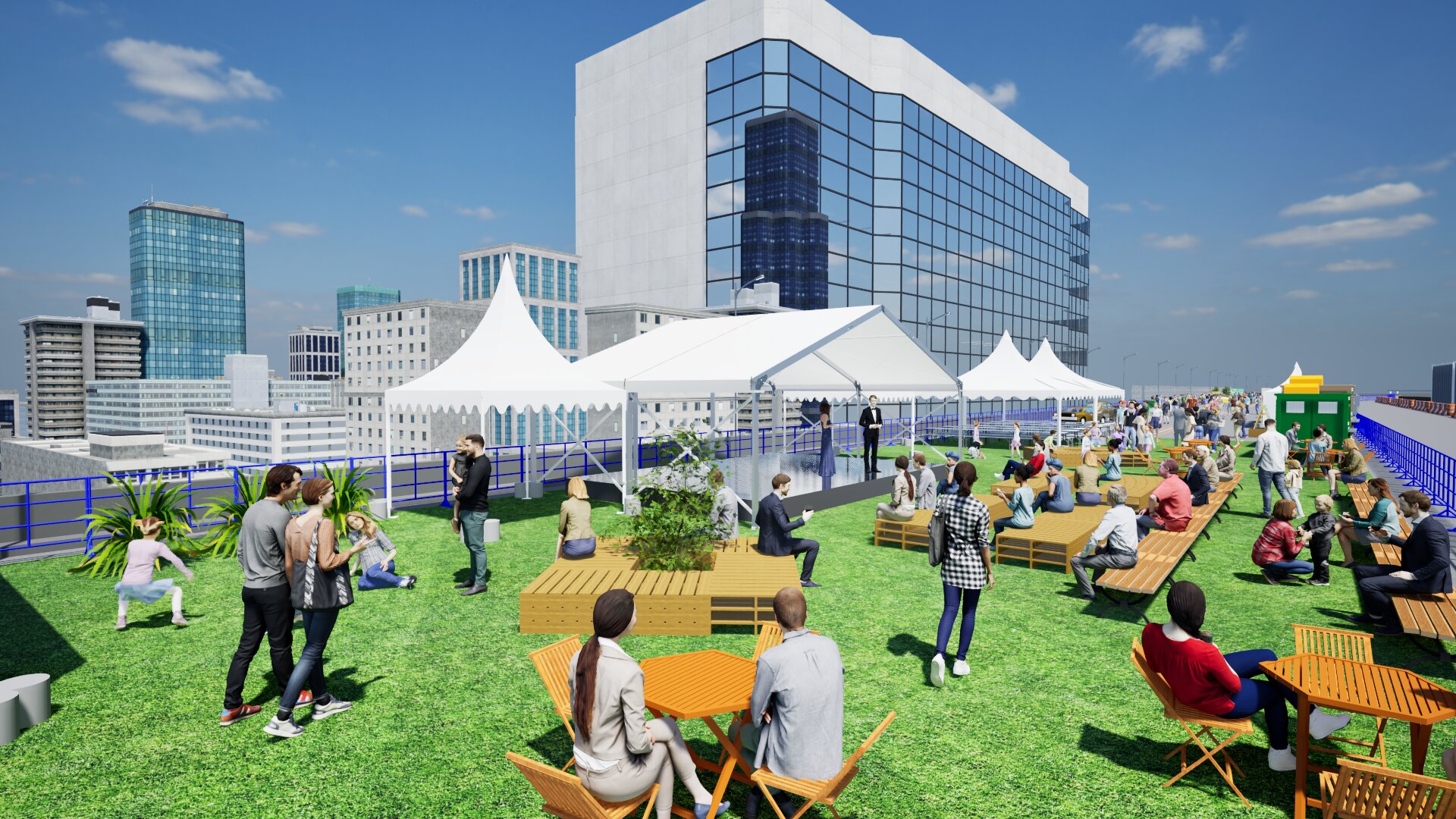 再開発後のKK線をいち早く体験できる「Roof Park Fes＆Walk」