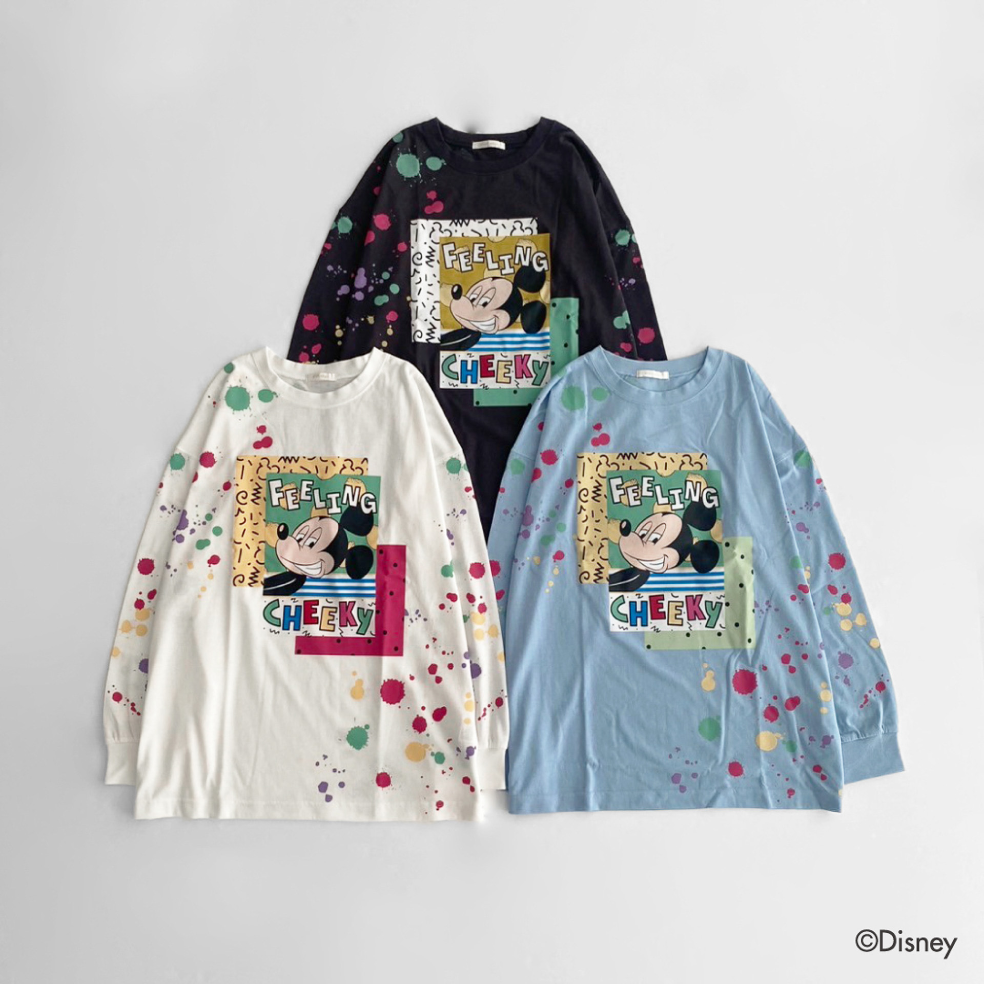 「ミッキー＆フレンズ/ペイントロンT」（各4290円）