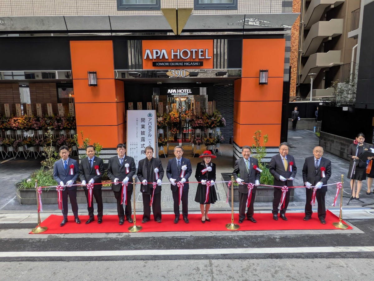 アパホテル〈大森駅前東〉開業披露式典の様子