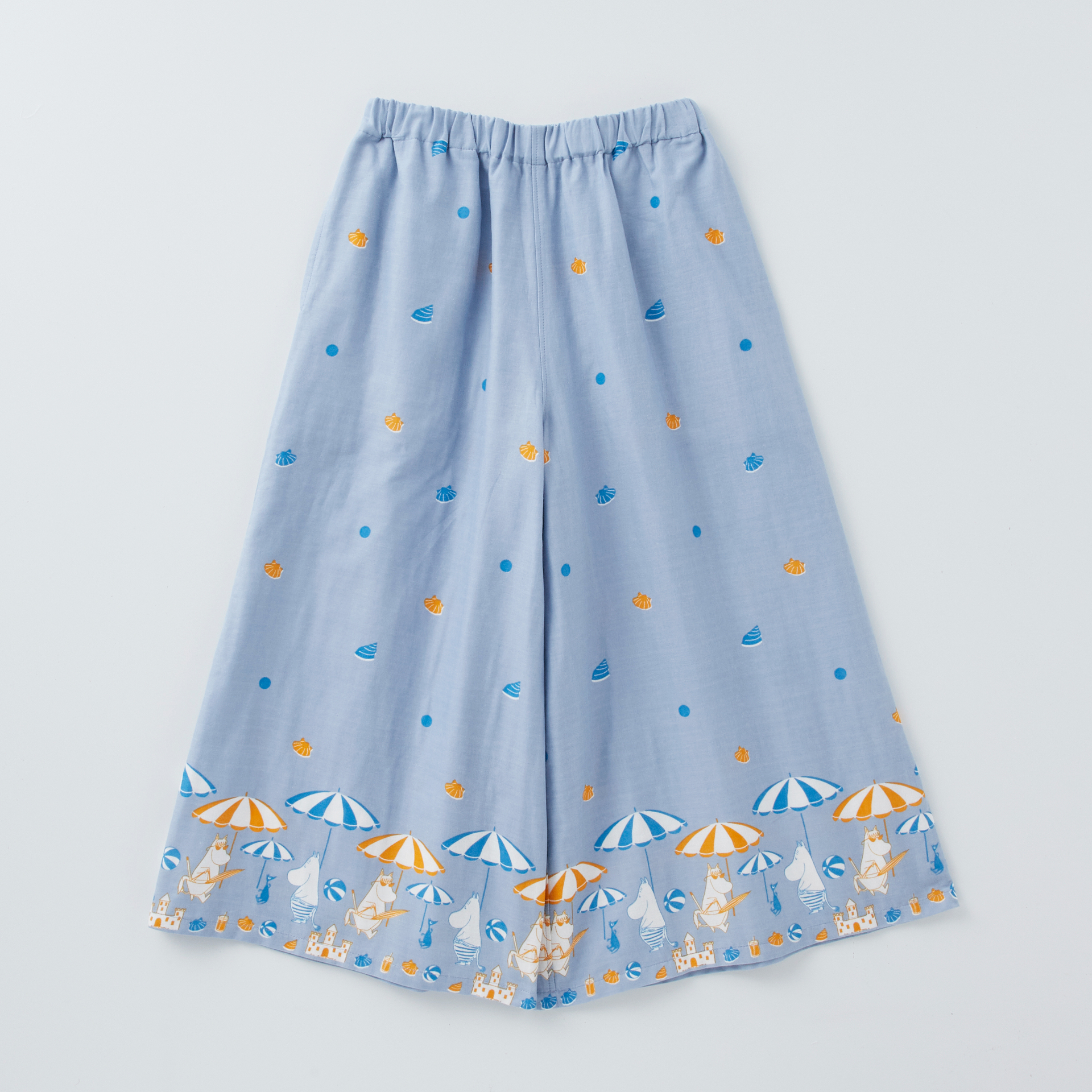 夏の夜に備えたいダブルガーゼパジャマ上下セットは、ブルーとイエローの2種類