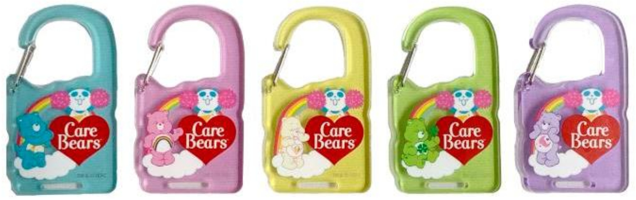 ケアベア×チアパンダ カラビナキーホルダー