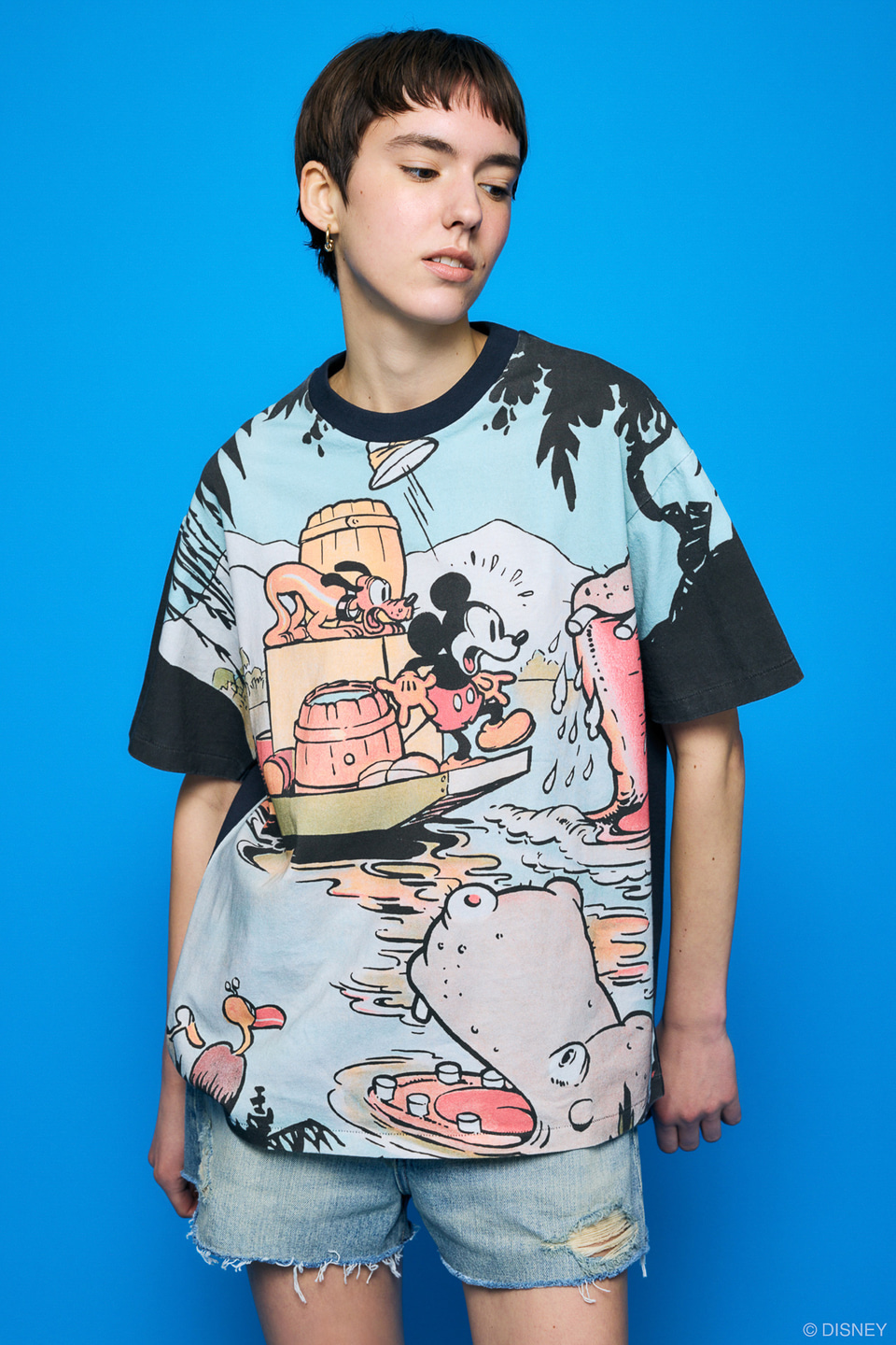 【貴重】moussyとdisneyコラボTシャツ MOUSSYがディズニーデザインの新作アパレル発表。ビンテージ風