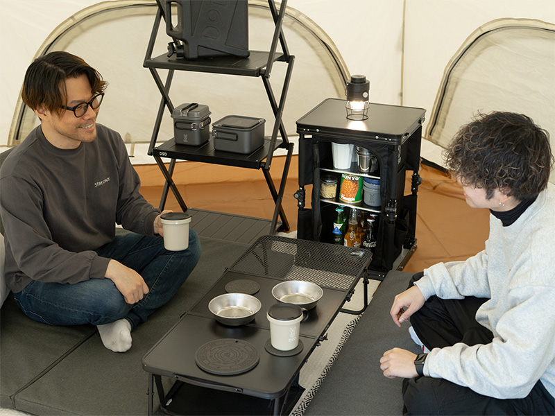 ソロリチューボーとセットで使えば、充実のソロキッチンやお座敷テーブルに