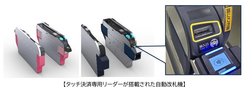 実証実験で導入する自動改札機