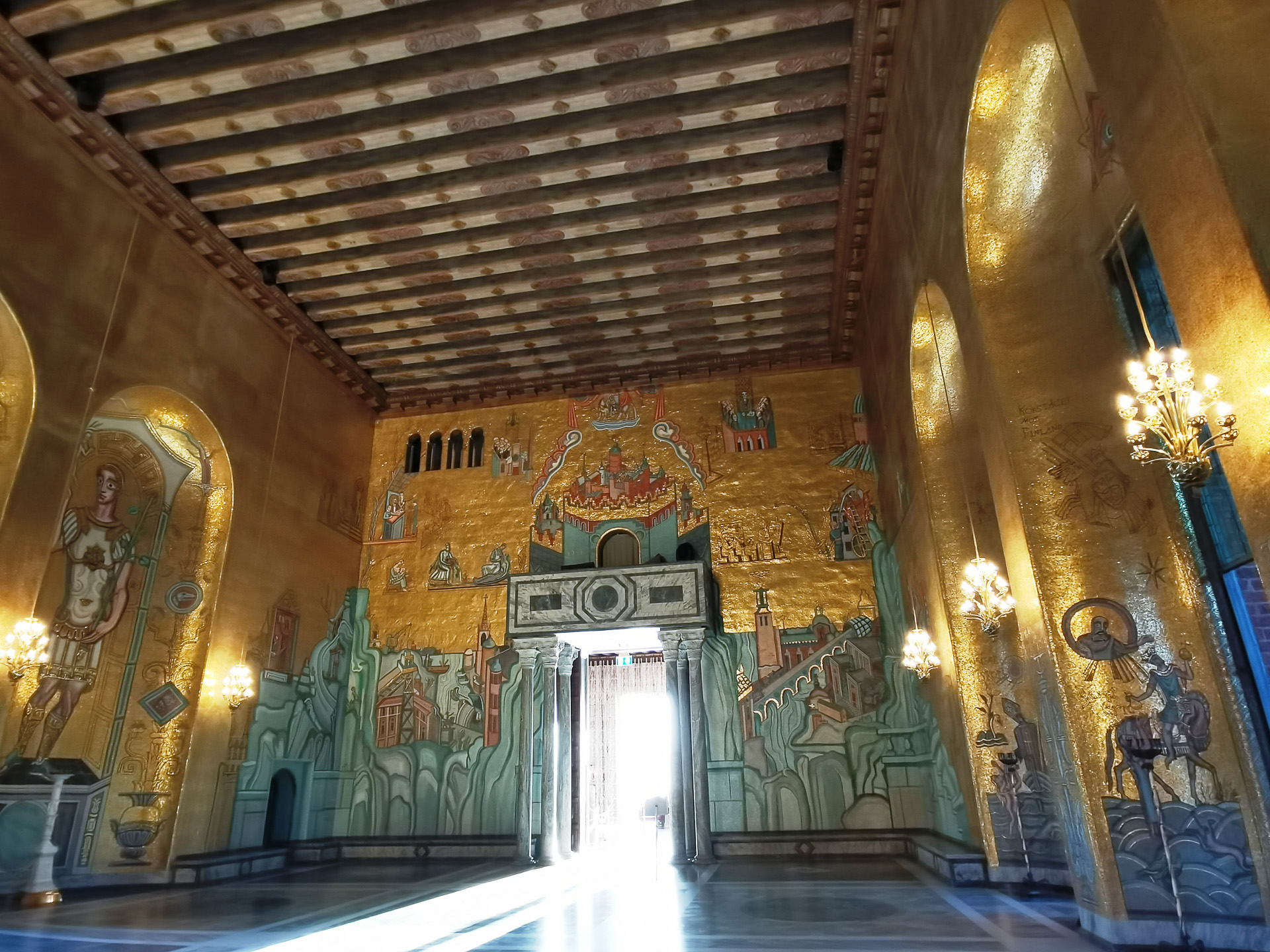 ストックホルム市庁舎内