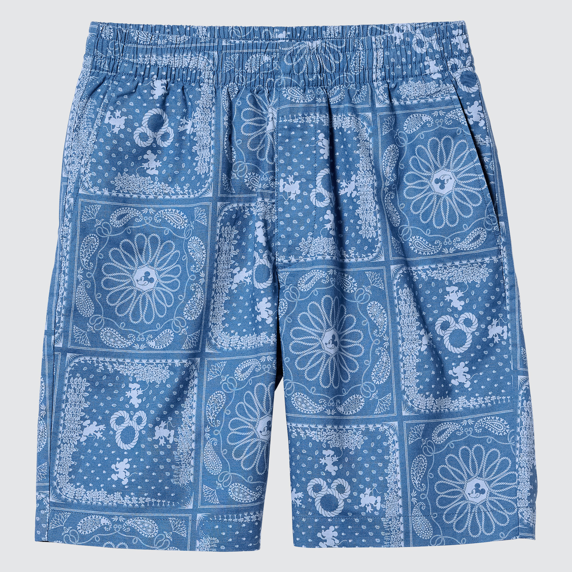 メンズ「リネンブレンドショーツ」（各1990円）