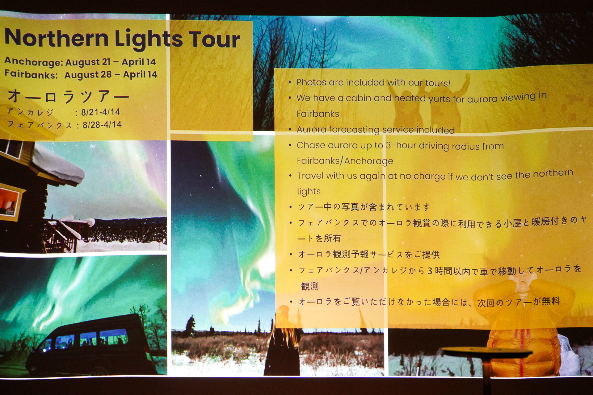 オーロラツアーの特徴