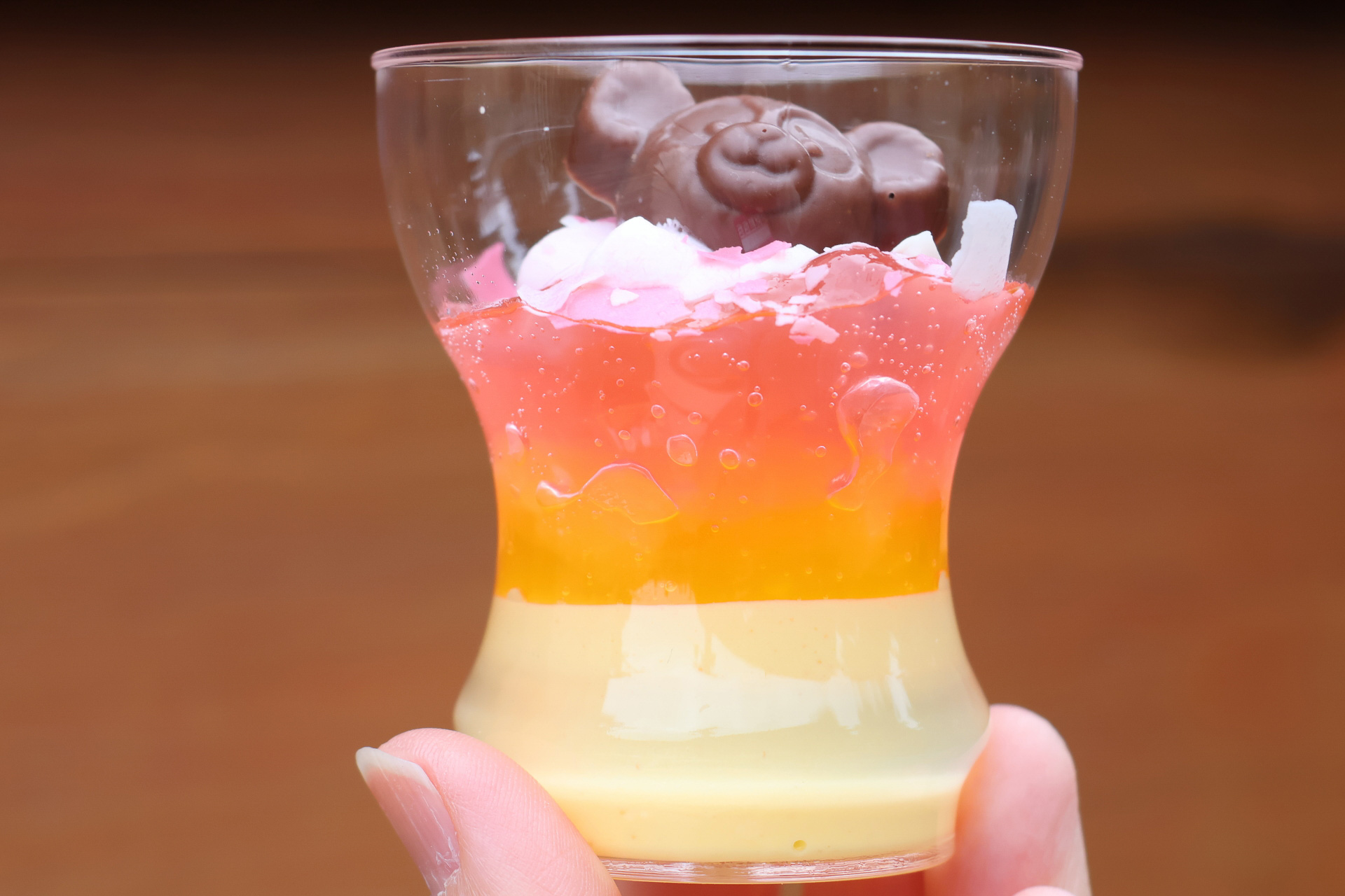 「バナナムース＆アップル・ピーチゼリー」は、見た目以上にフルーティ