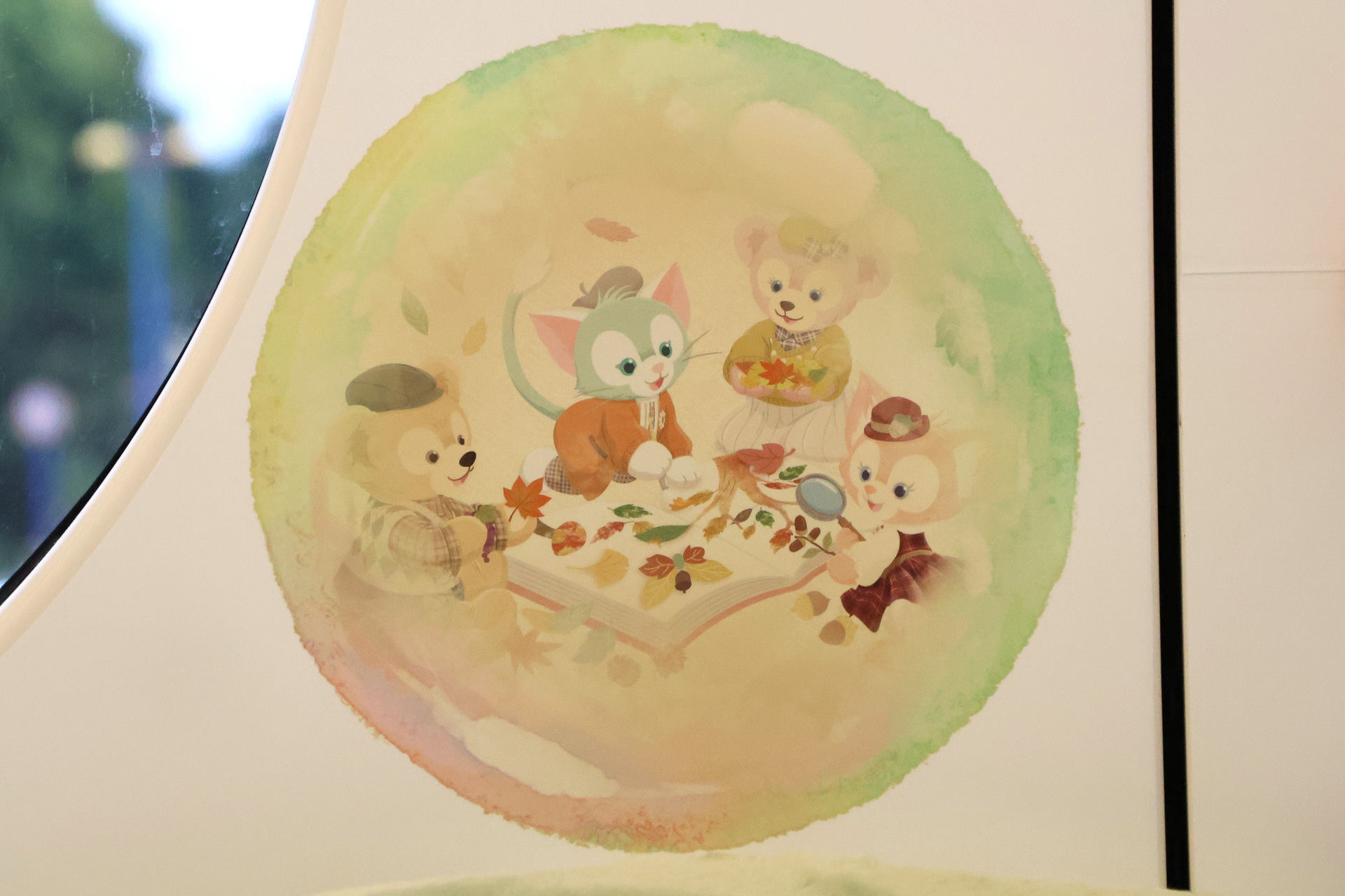 シャボン玉のなかにはダッフィーたちの思い出が浮かび上がっている