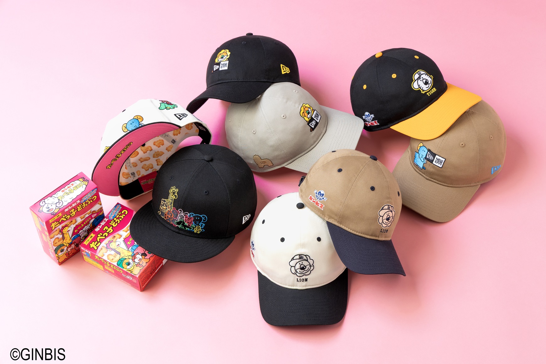 ニューエラ×たべっ子どうぶつ、コラボコレクション第2弾が発売