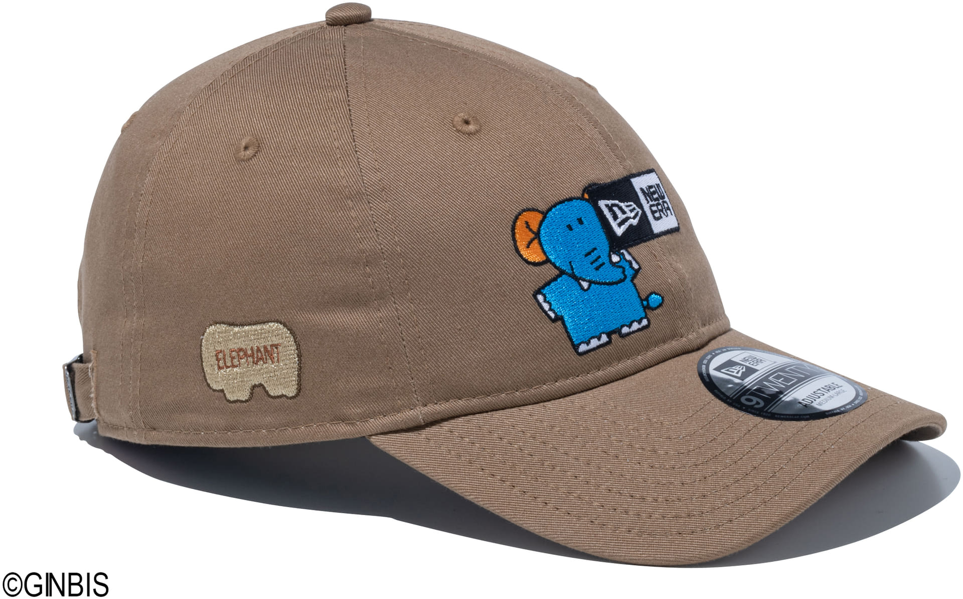 9TWENTY たべっ子どうぶつ ぞう ボックスロゴ カーキ