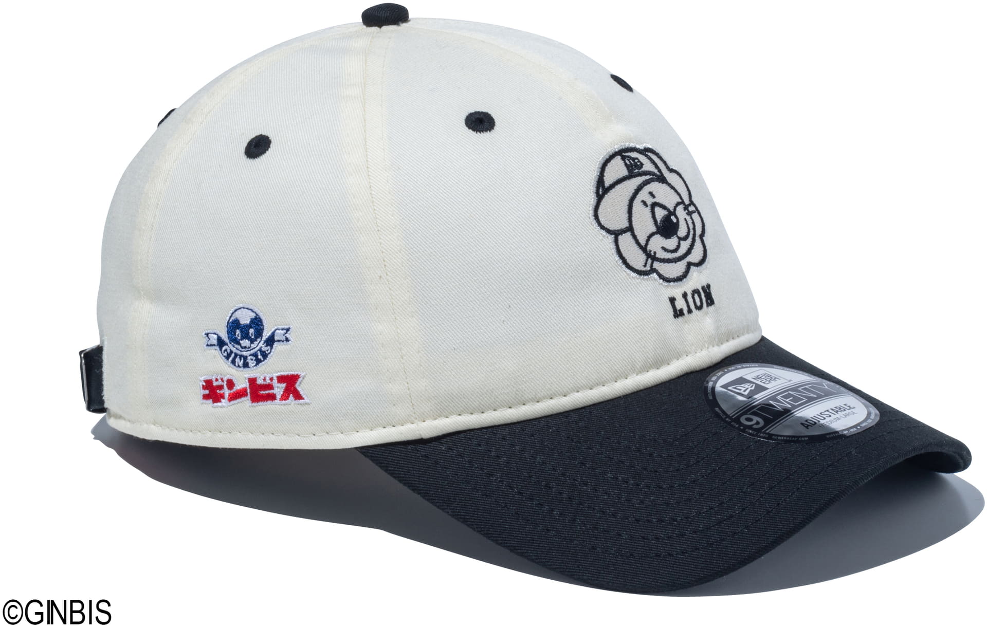 9TWENTY たべっ子どうぶつ らいおん カーキ ネイビーバイザー