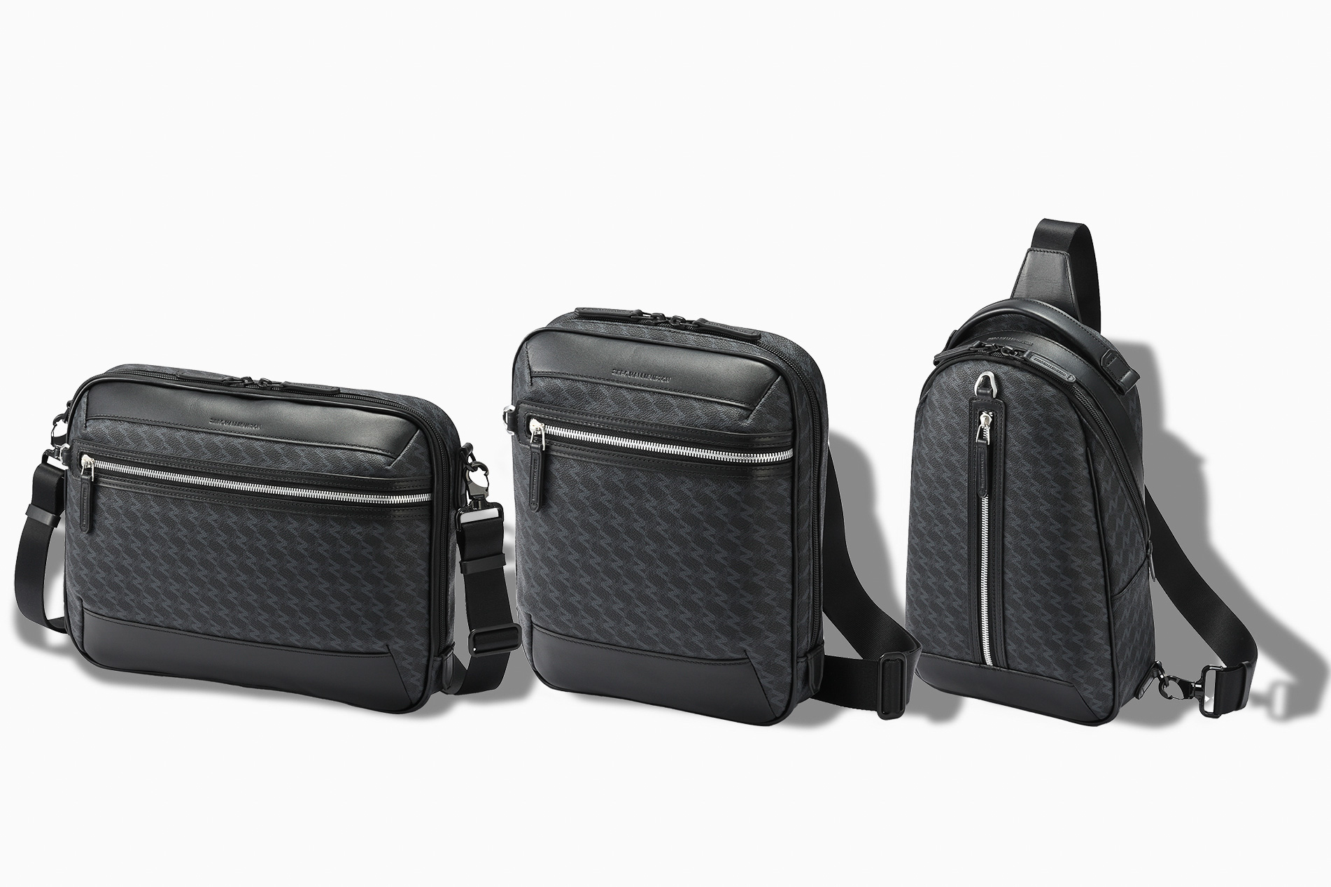 左からショルダー横、ショルダー縦、ボディバッグ