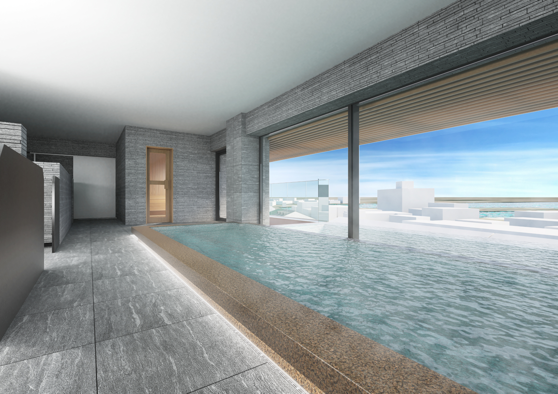 サウナ付きの大浴場・展望露天風呂