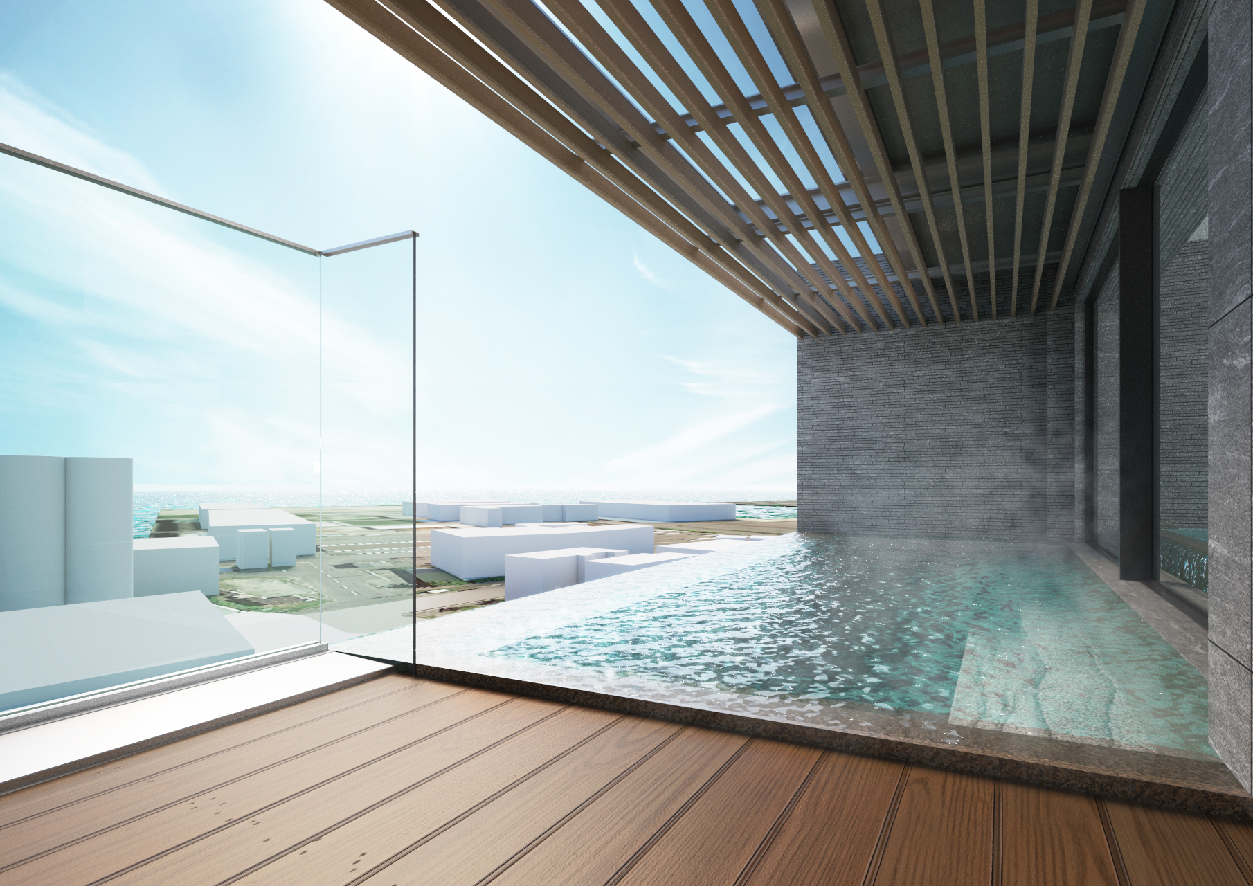 サウナ付きの大浴場・展望露天風呂