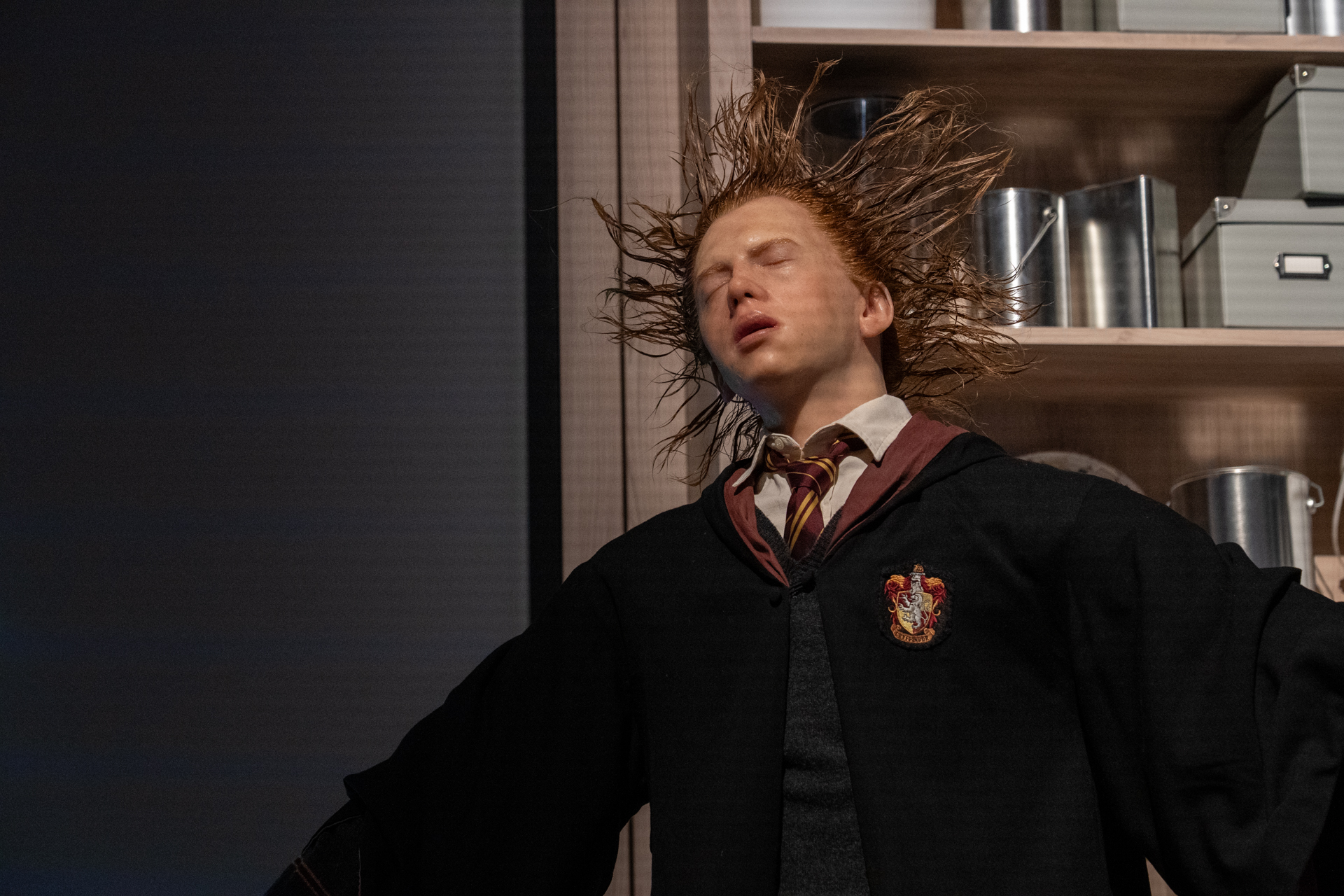 ロンの水中ダミー人形。間近で見るとその精巧さに感動する。すごい職人技