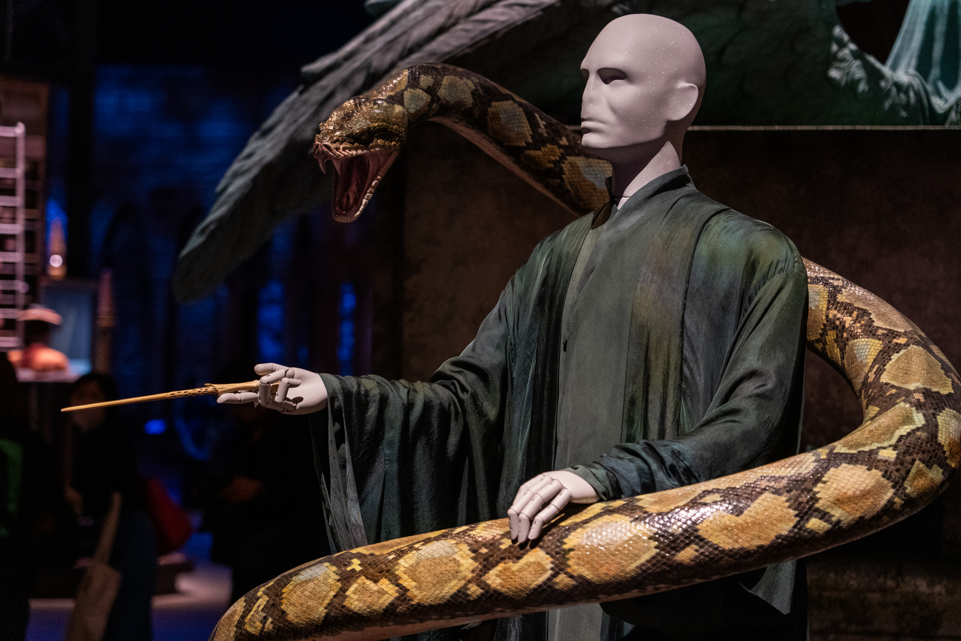 墓の反対側にはヴォルデモートが立っている