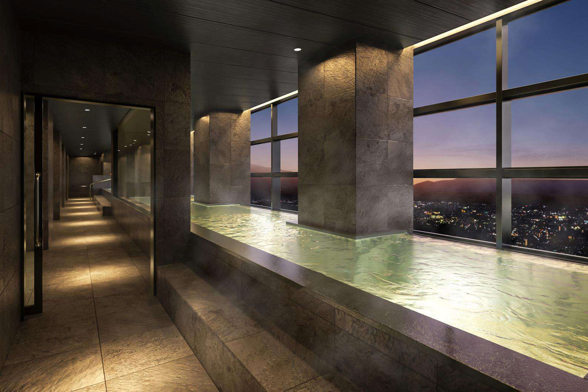 半露天風呂・サウナを新設