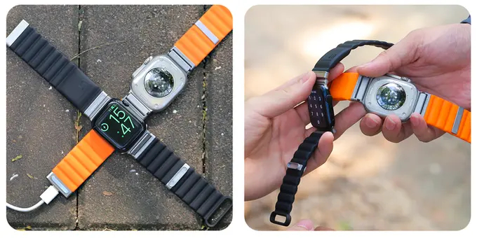 装着中のApple Watch以外にも充電可能