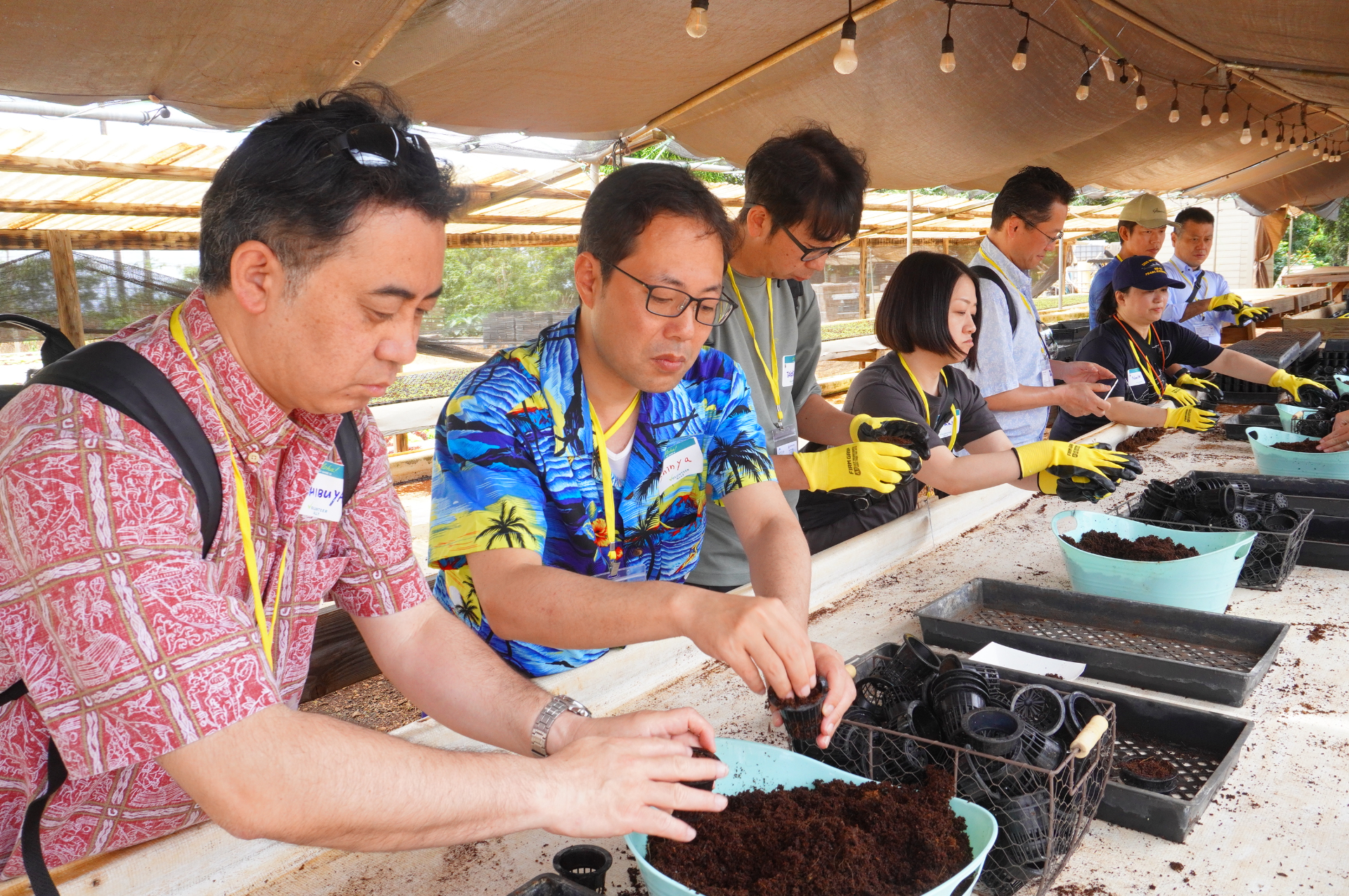グループで競って作業する感覚も楽しく、「これは子供や修学旅行にもぴったりのボランティア体験ですね」との声