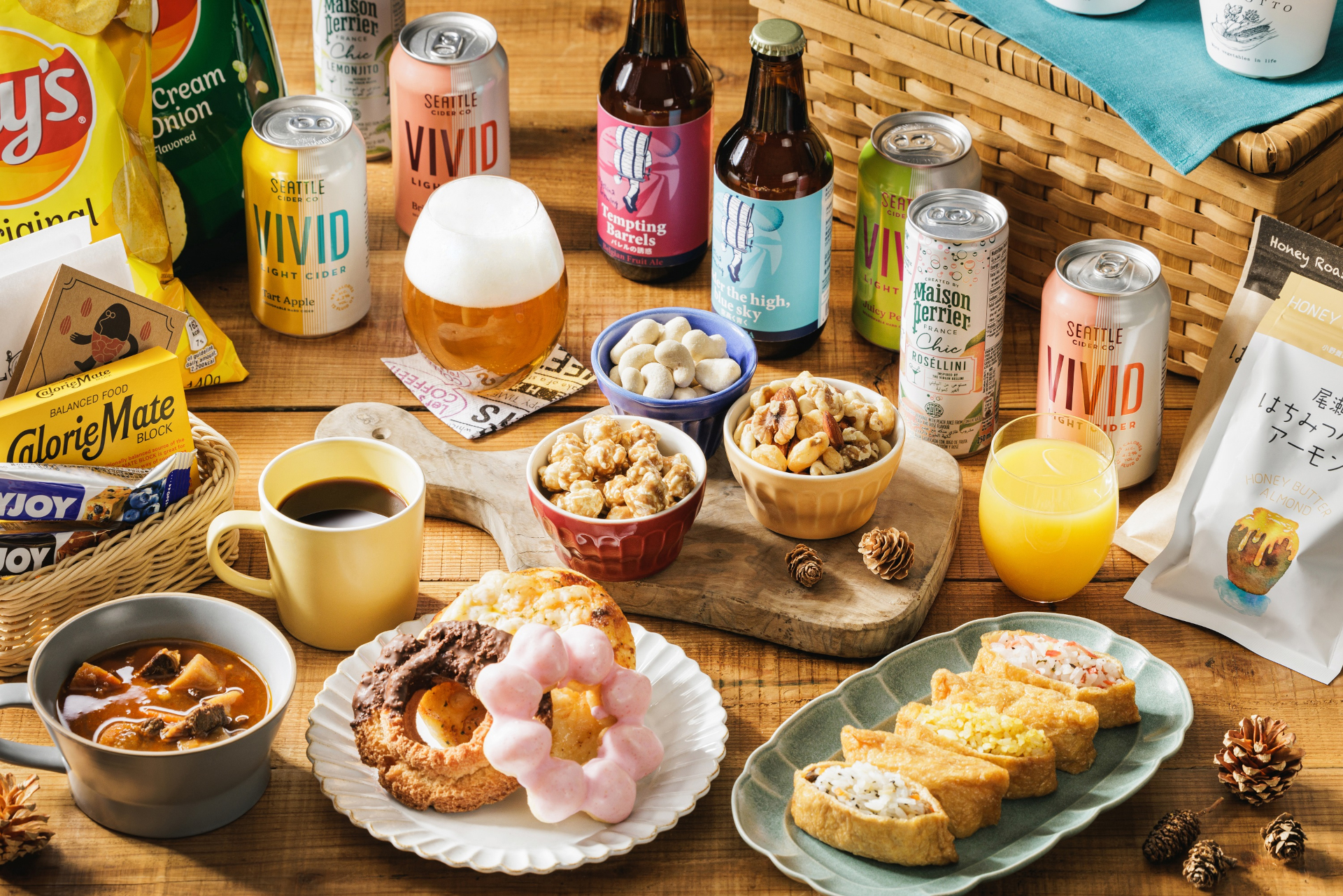 ラストコンビニのフード＆ドリンクステーション