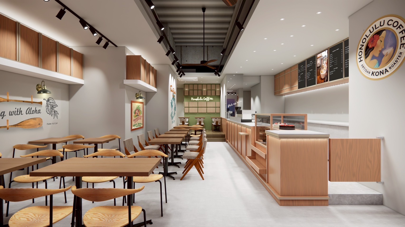 「ホノルルコーヒー」が銀座と麻布十番にオープン（画像は銀座店のイメージ）