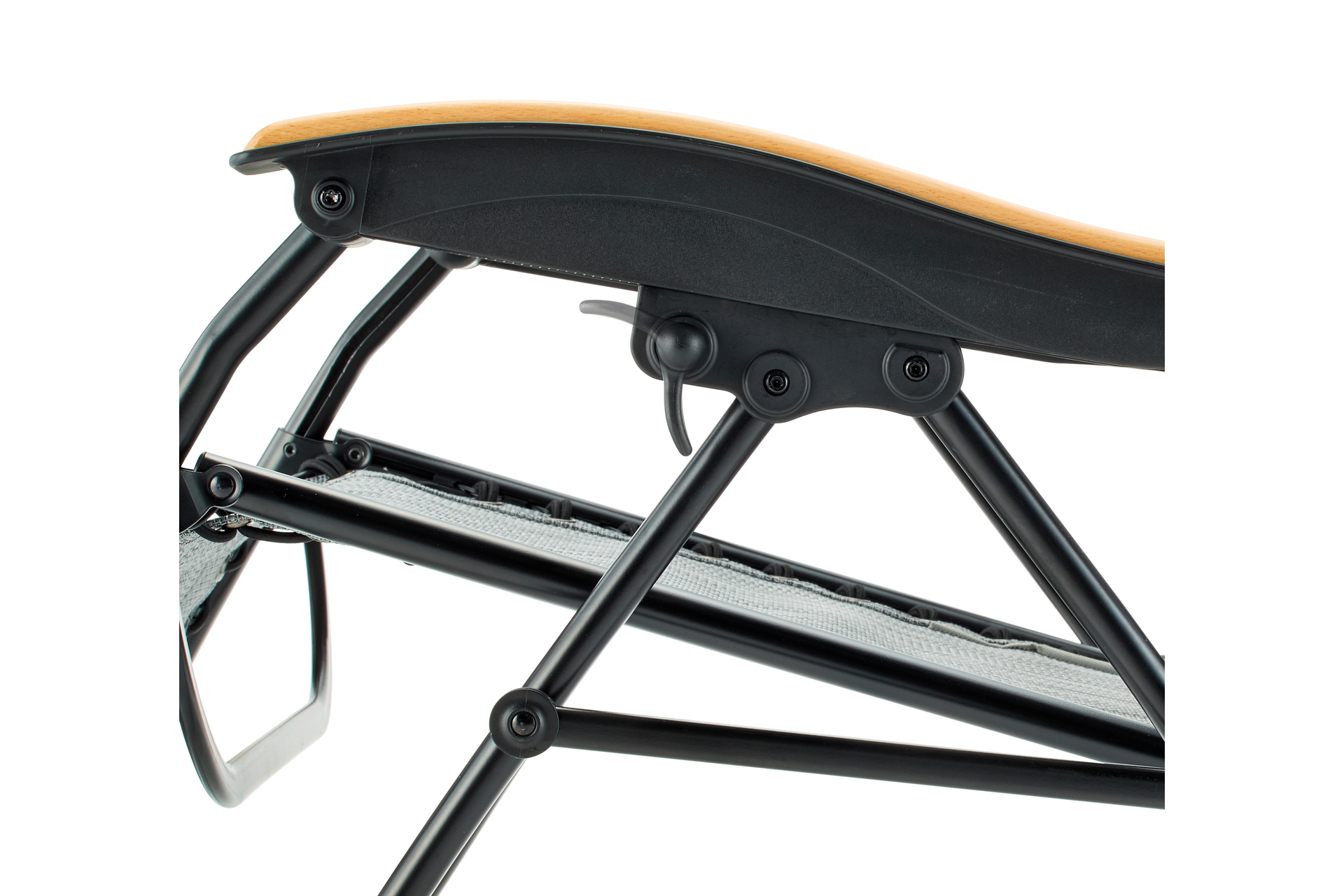 手元のレバーで調節可能